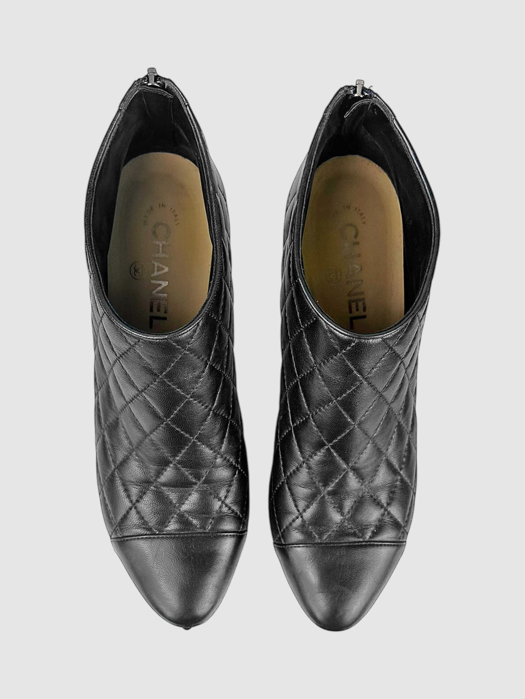 Cap Toe Quilted Boots