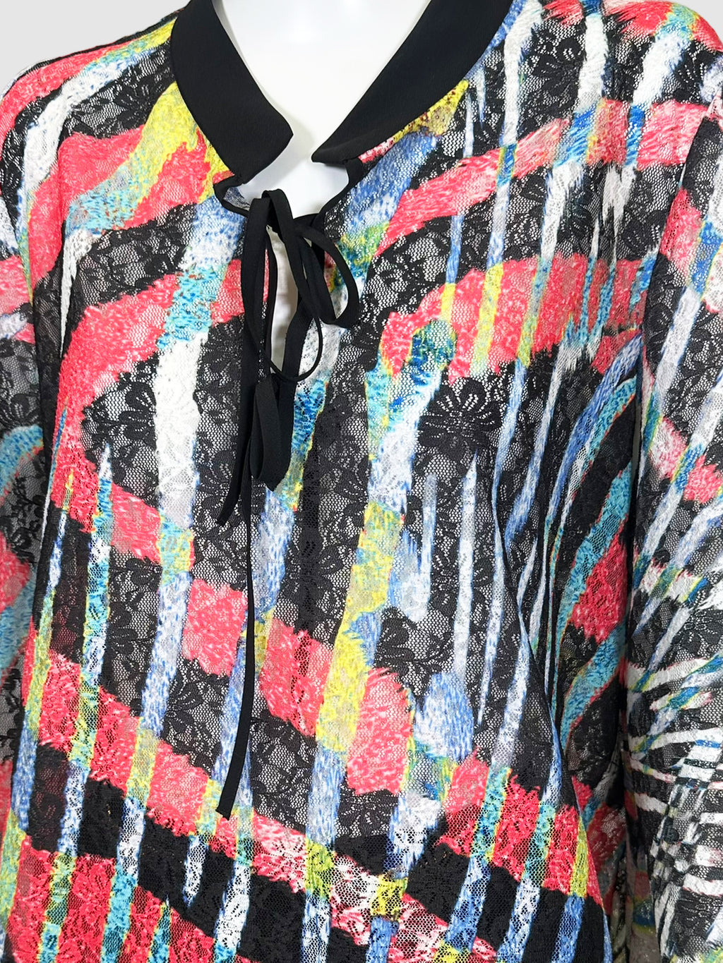 Just Cavalli Printed Sheer Top - Size 44