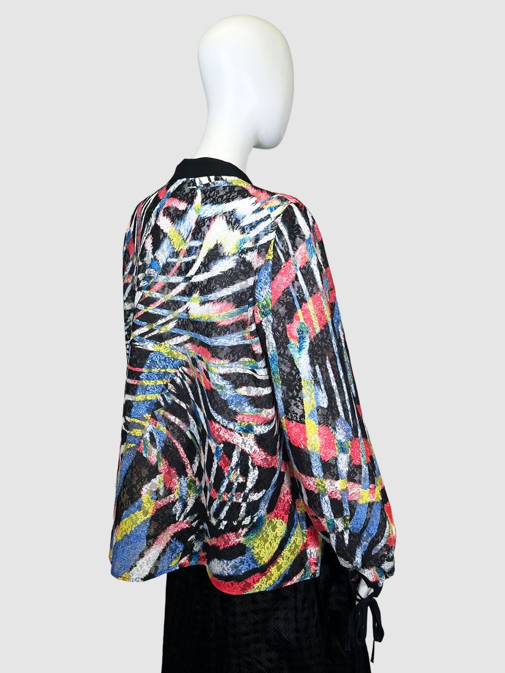Just Cavalli Printed Sheer Top - Size 44