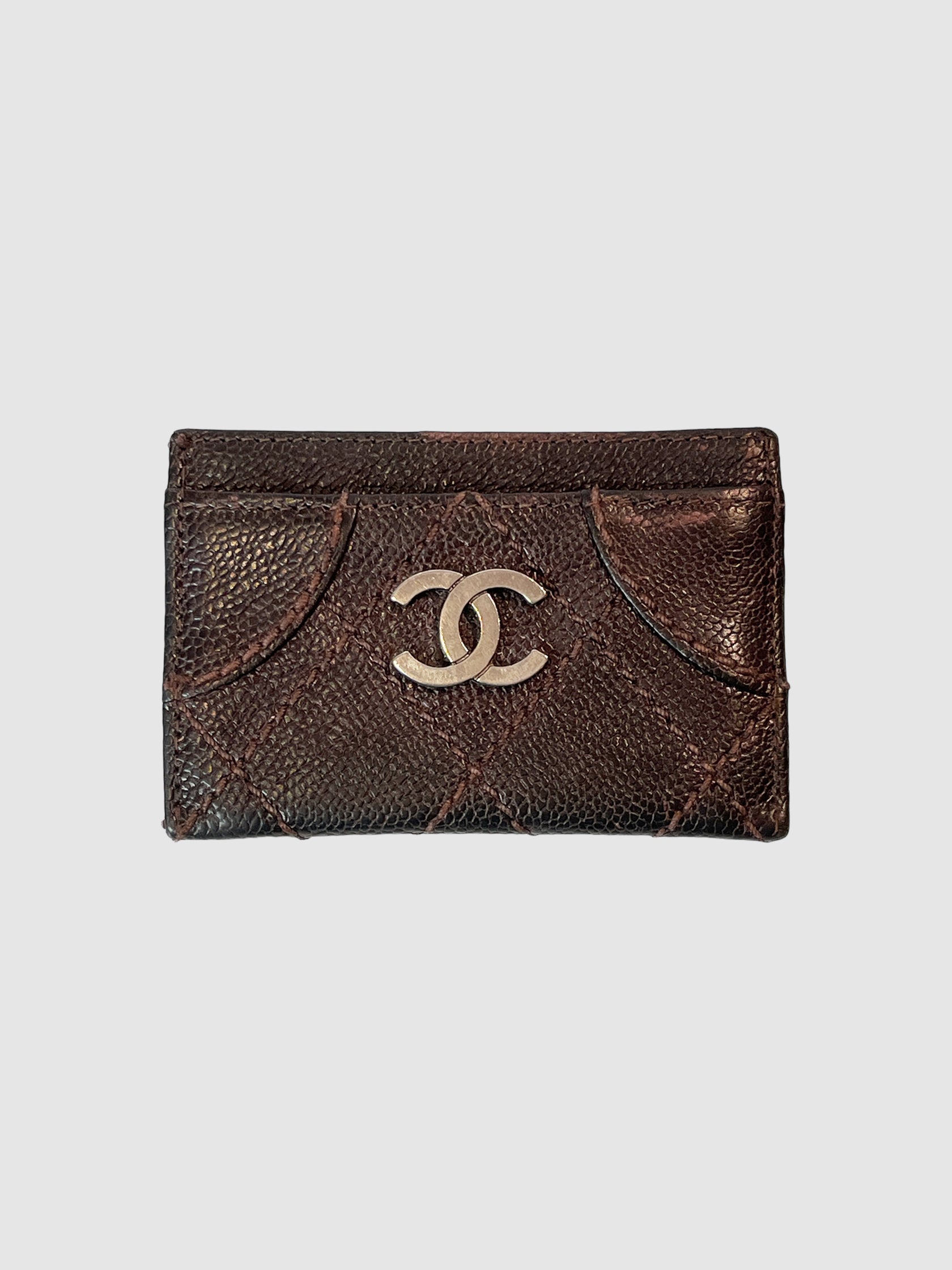 Quilted Leather Card Holder