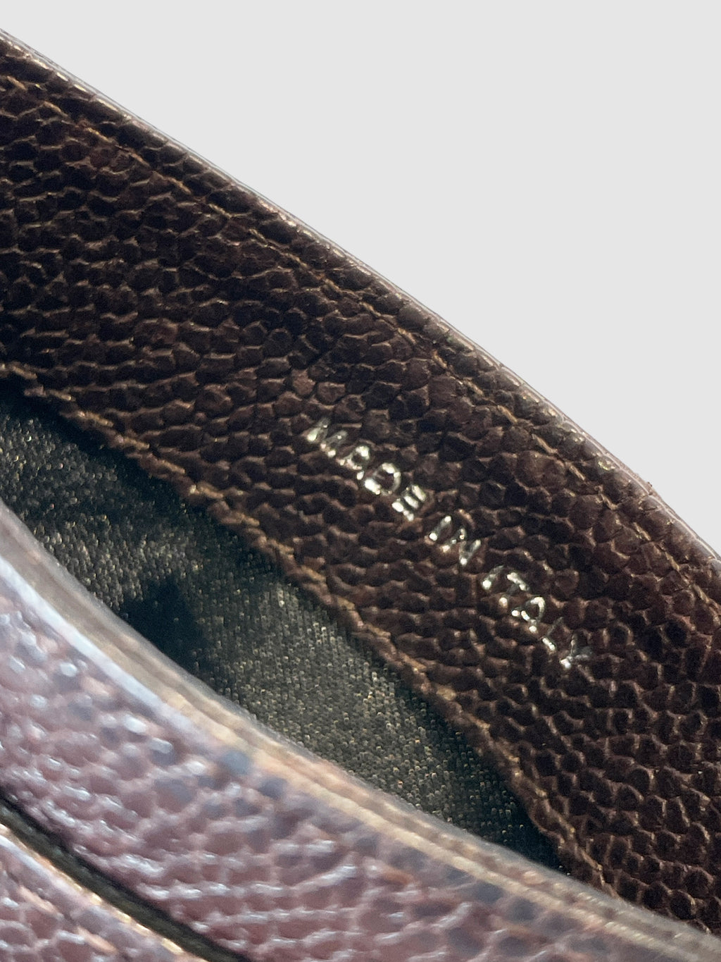 Quilted Leather Card Holder