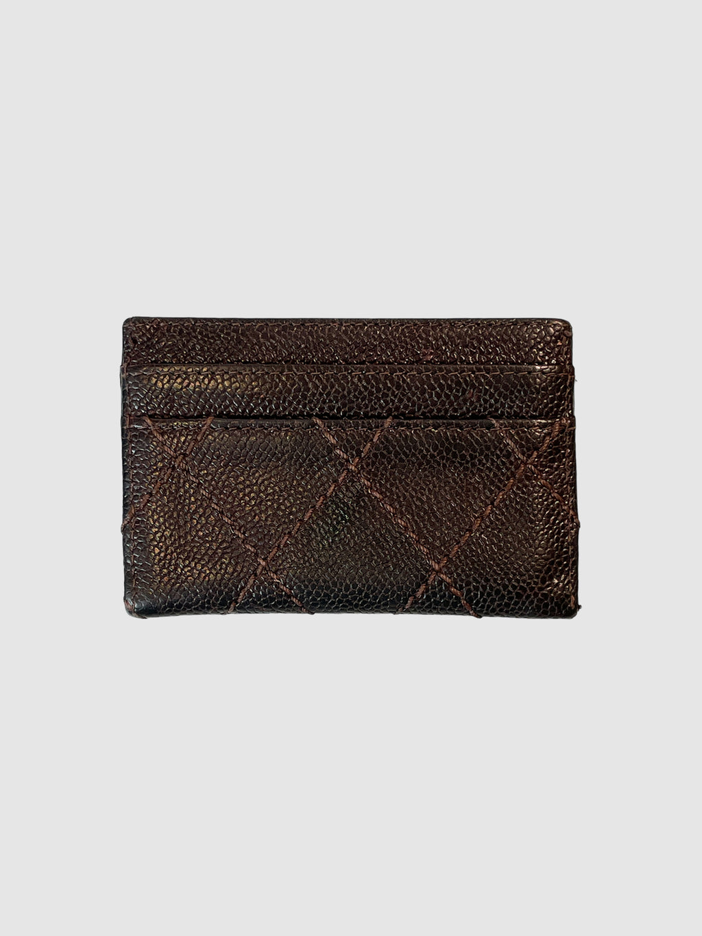 Quilted Leather Card Holder