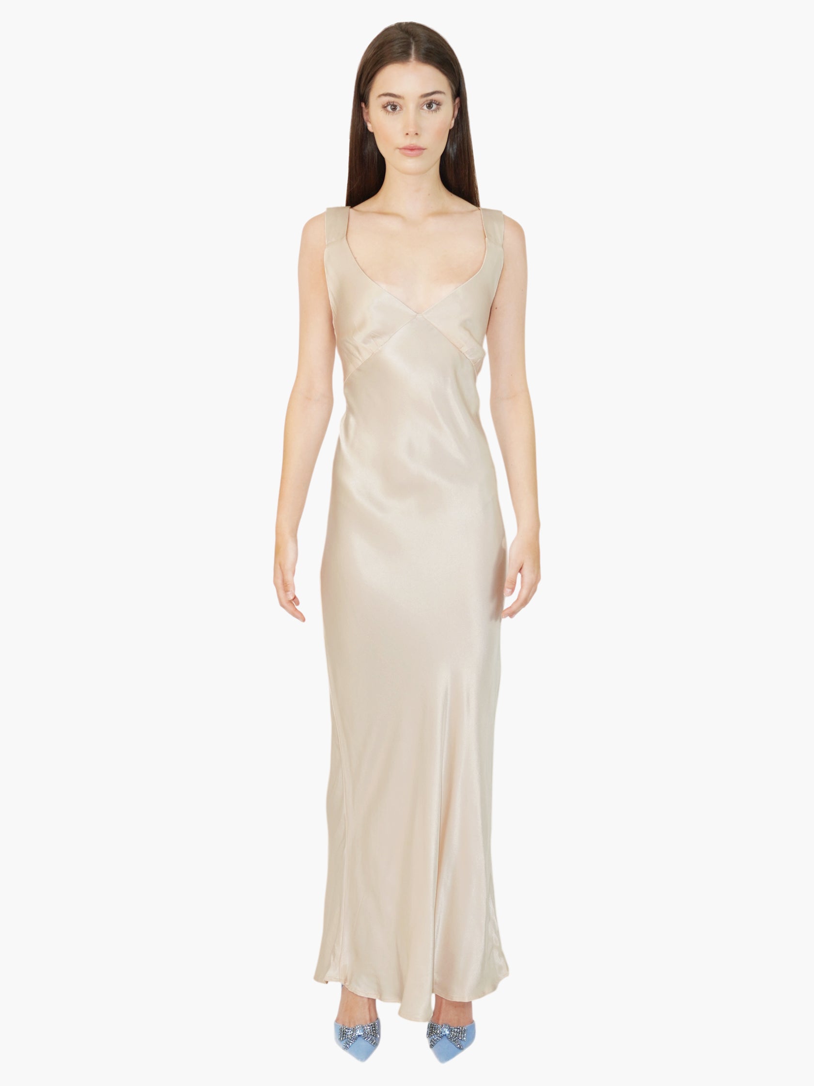 Satin Maxi Dress