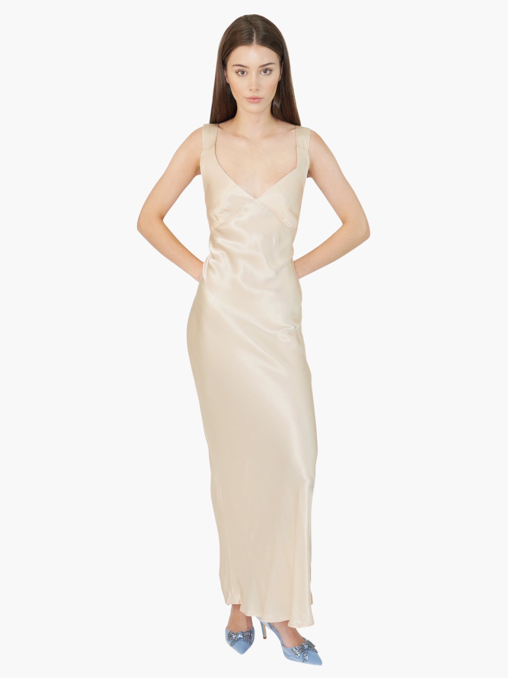 Satin Maxi Dress