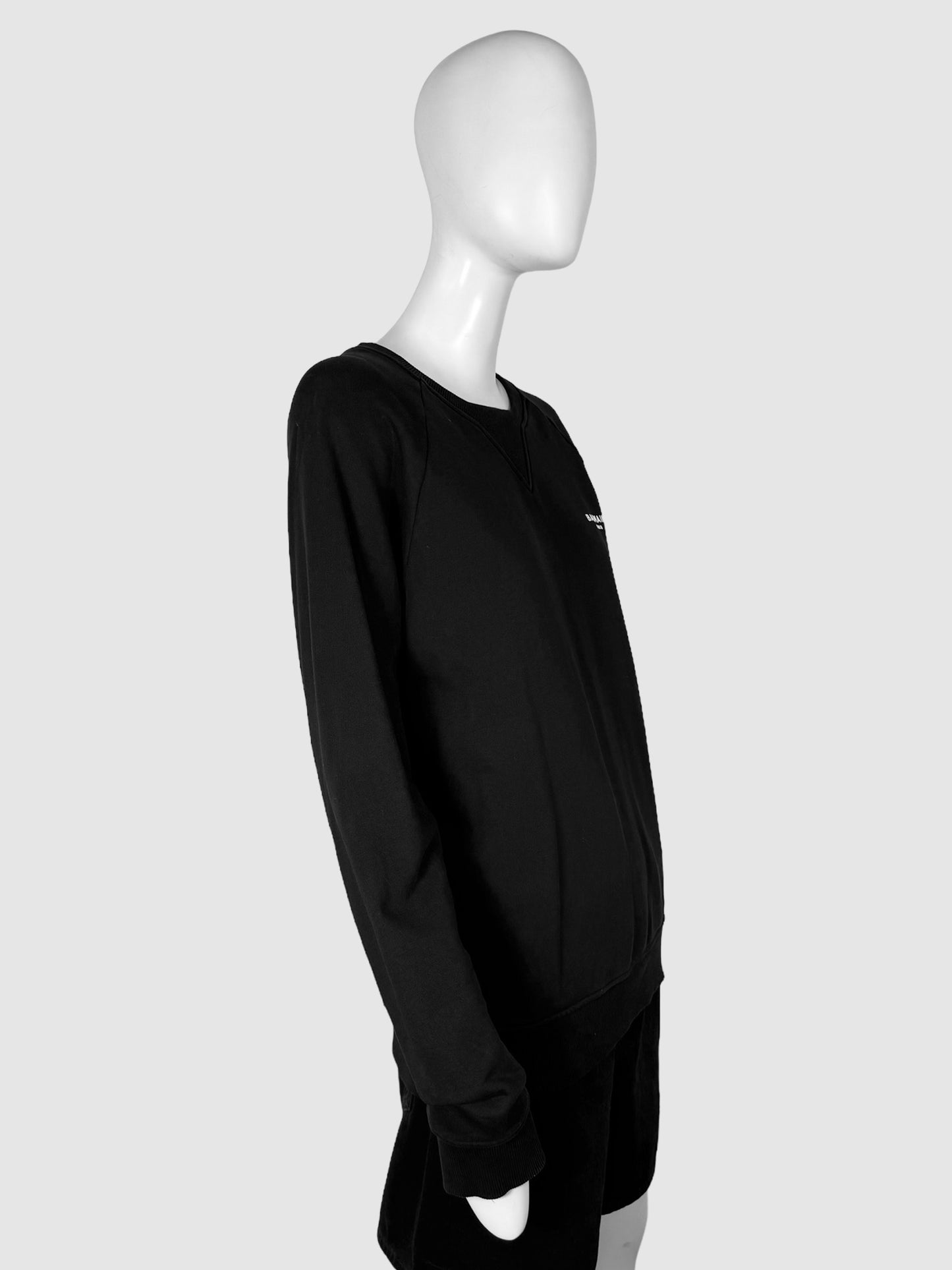 Logo Flocked Sweatshirt - Size M