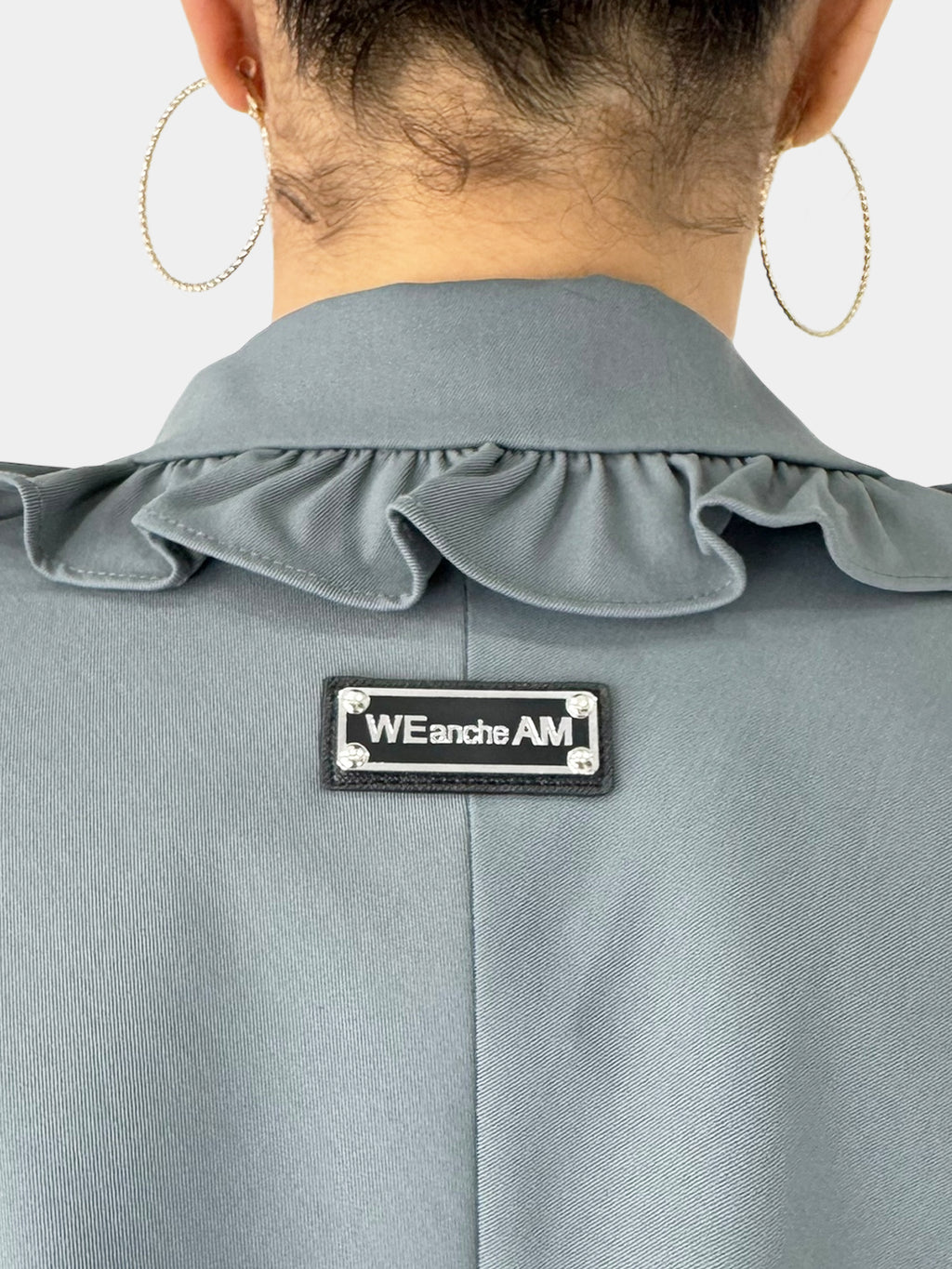 Cropped Single-Button Jacket