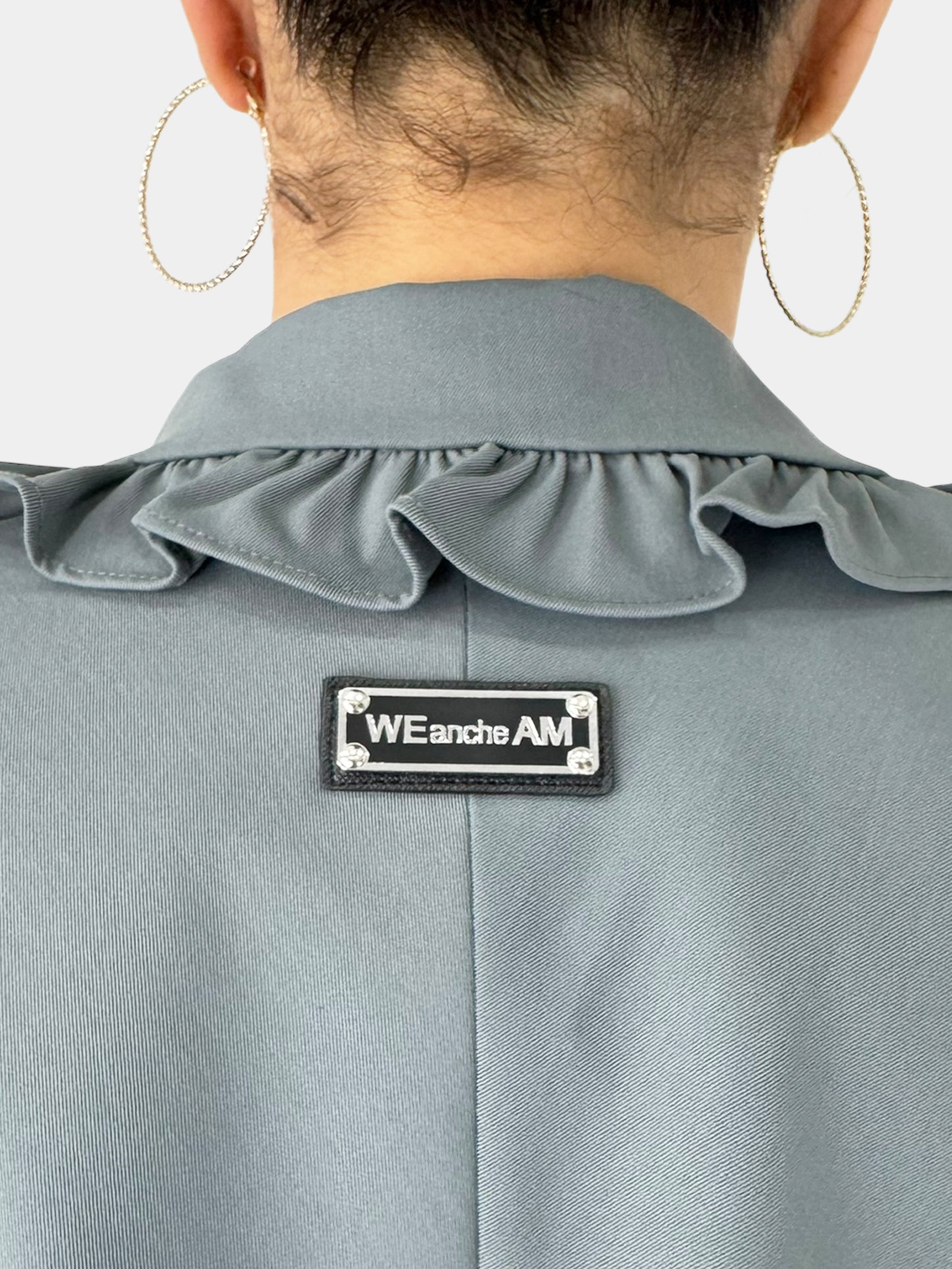 Cropped Single-Button Jacket