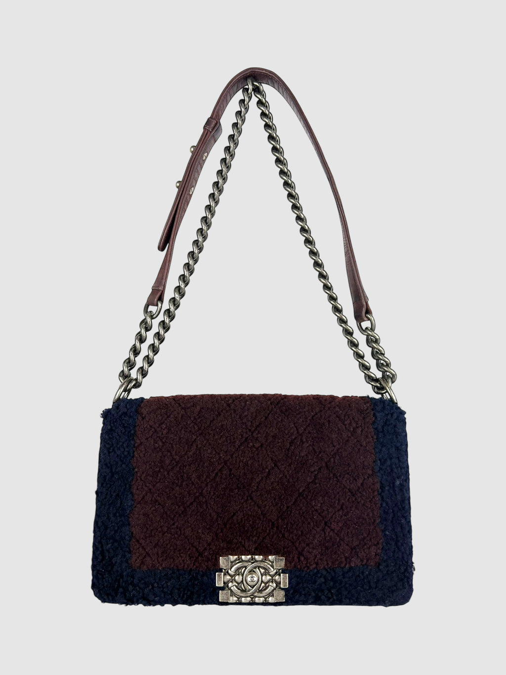 Medium Shearling Boy Bag