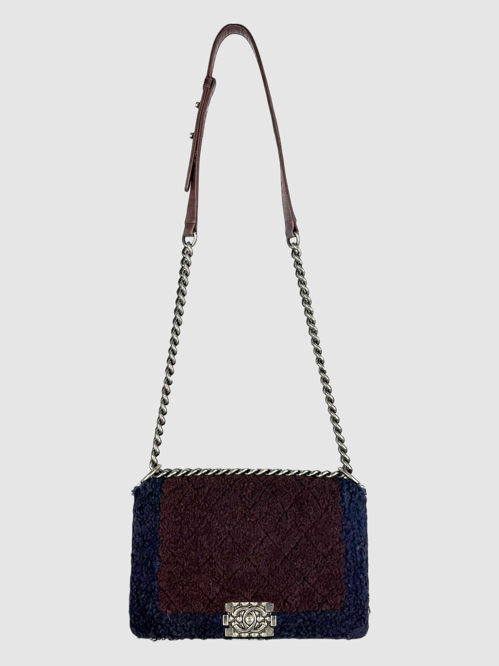 Medium Shearling Boy Bag