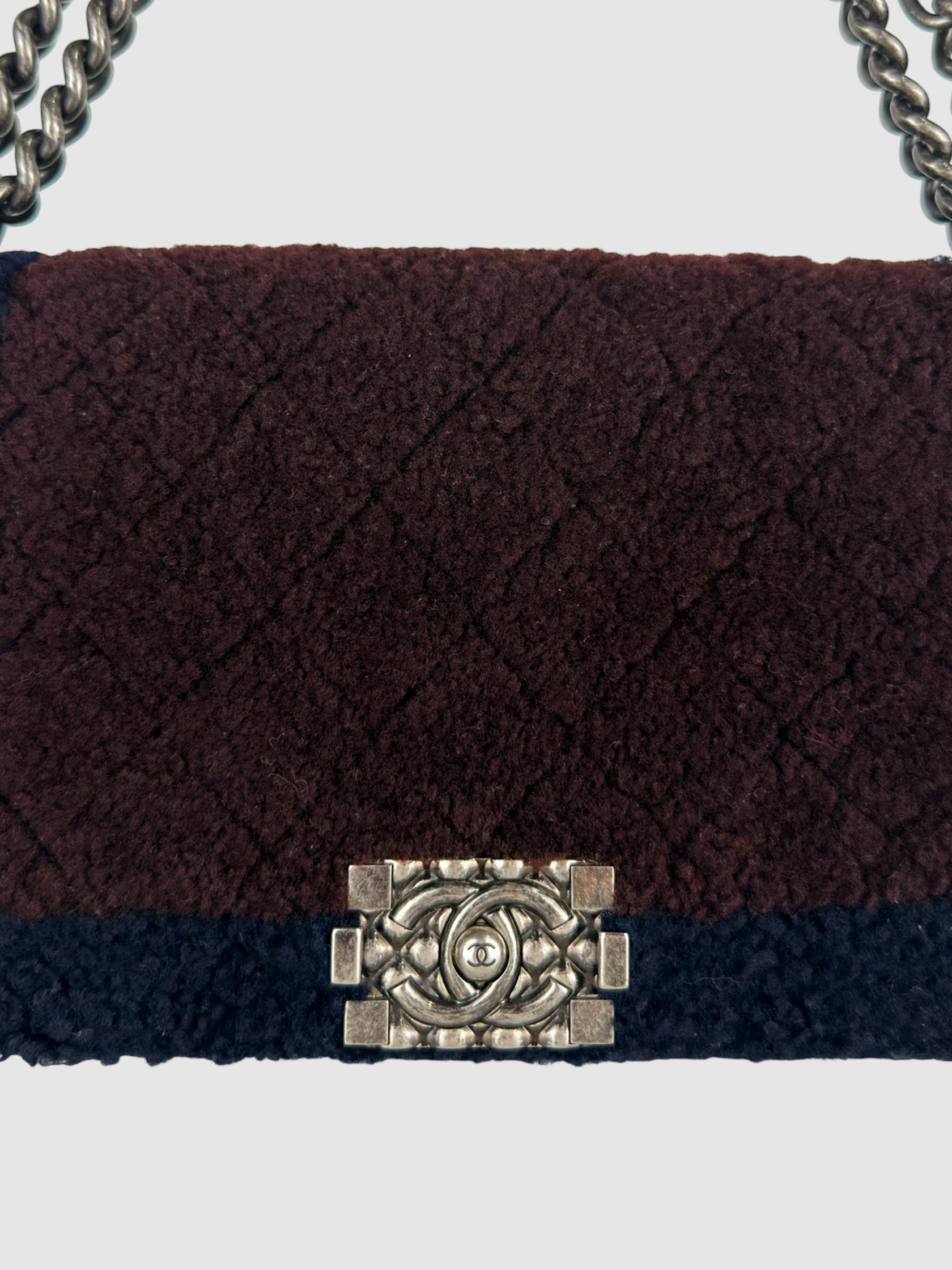 Medium Shearling Boy Bag