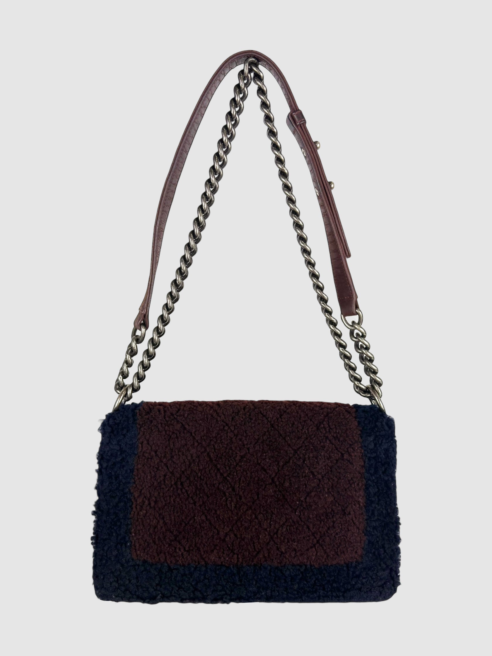 Medium Shearling Boy Bag