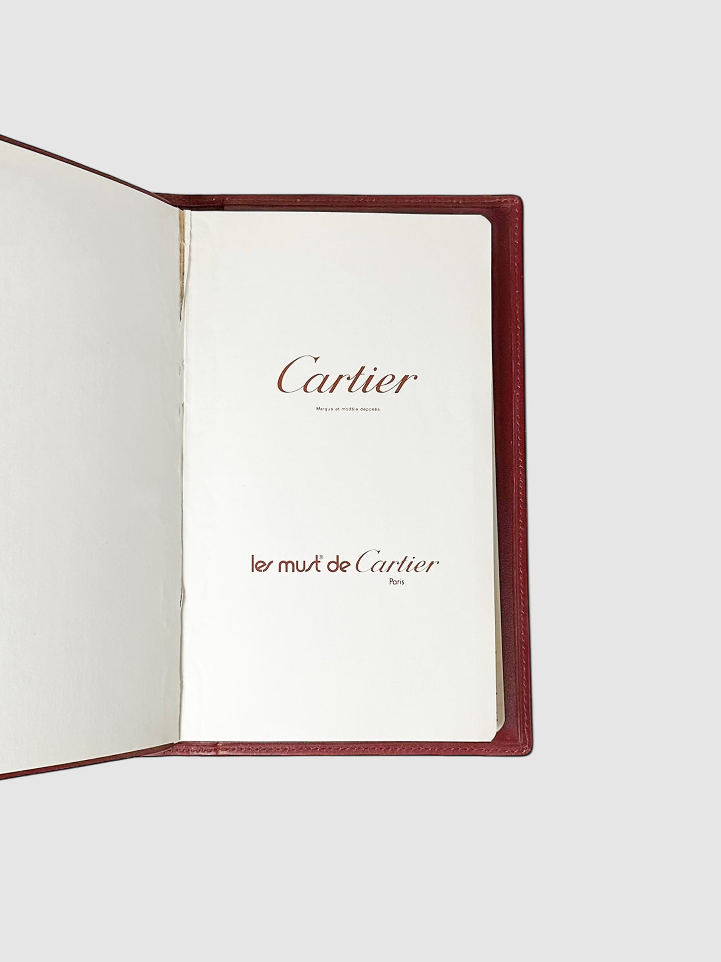 Must de Cartier Address Book and Glasses Case Set