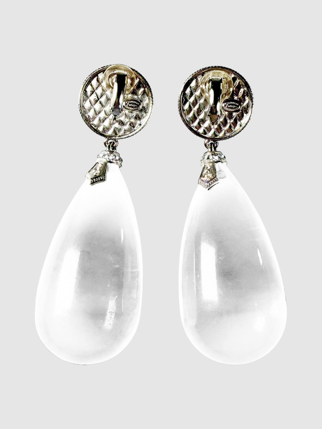 Crystal Drop Clip-On Earrings