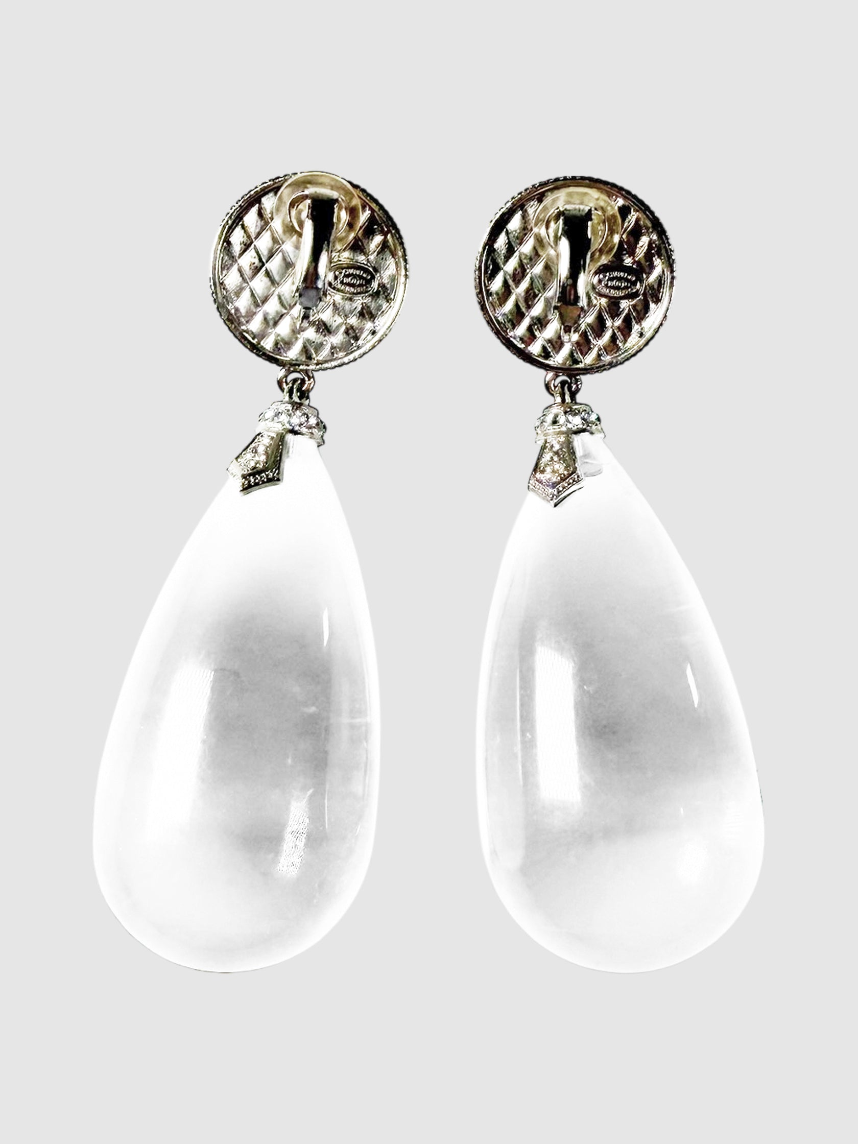 Crystal Drop Clip-On Earrings