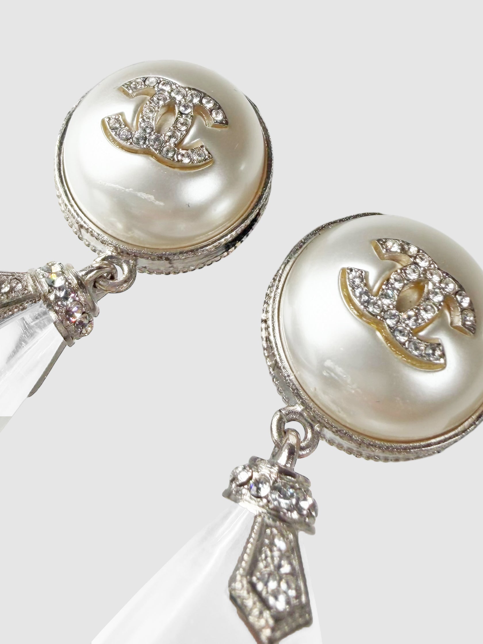 Crystal Drop Clip-On Earrings