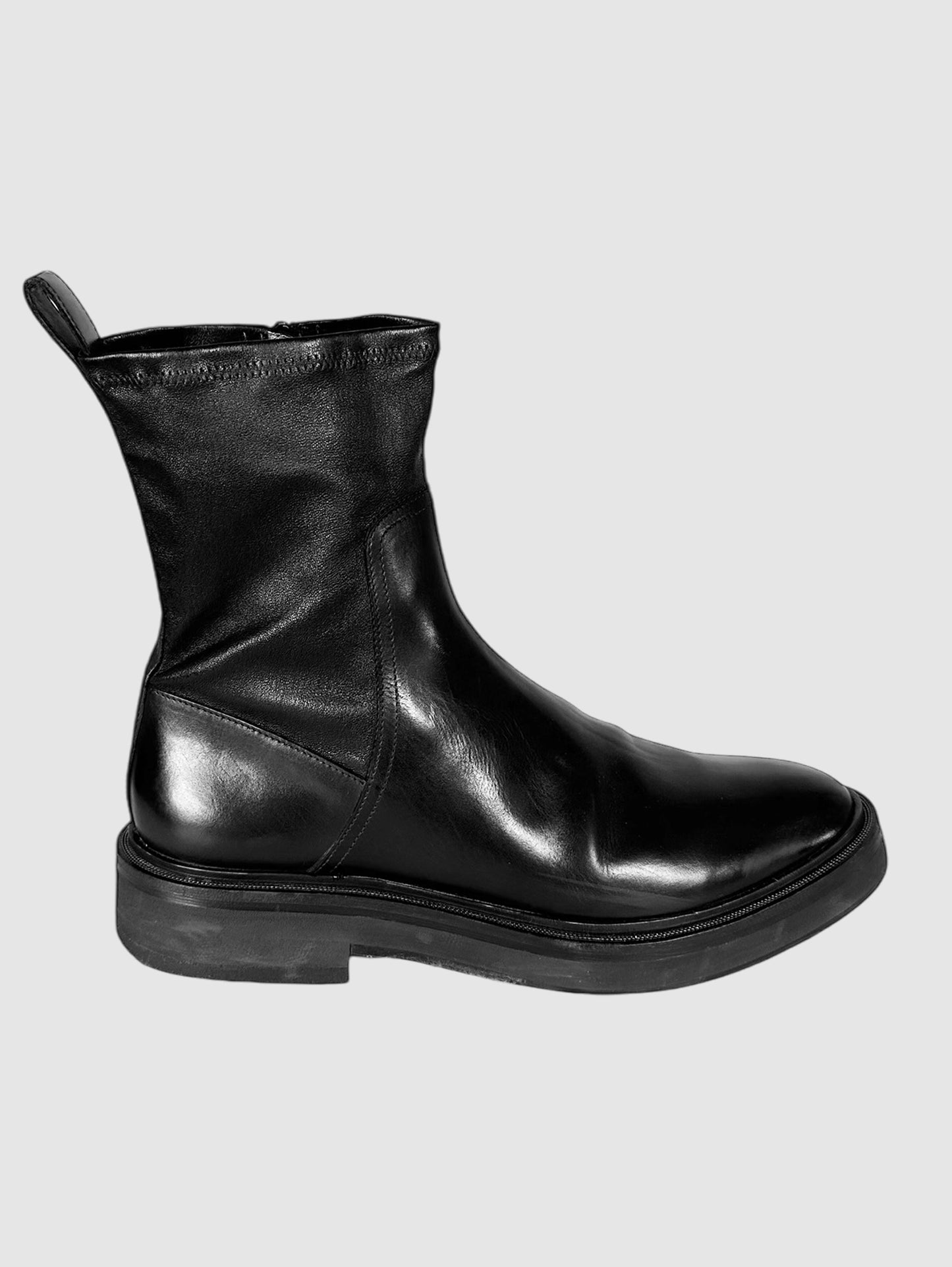 Leather Ankle Boots - Size 40