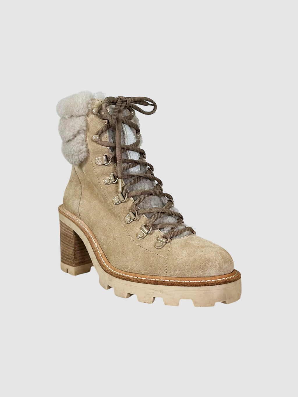 Eshe Heeled Hiking Ankle Boots - Size 40