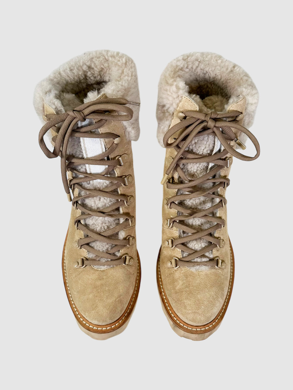 Eshe Heeled Hiking Ankle Boots - Size 40