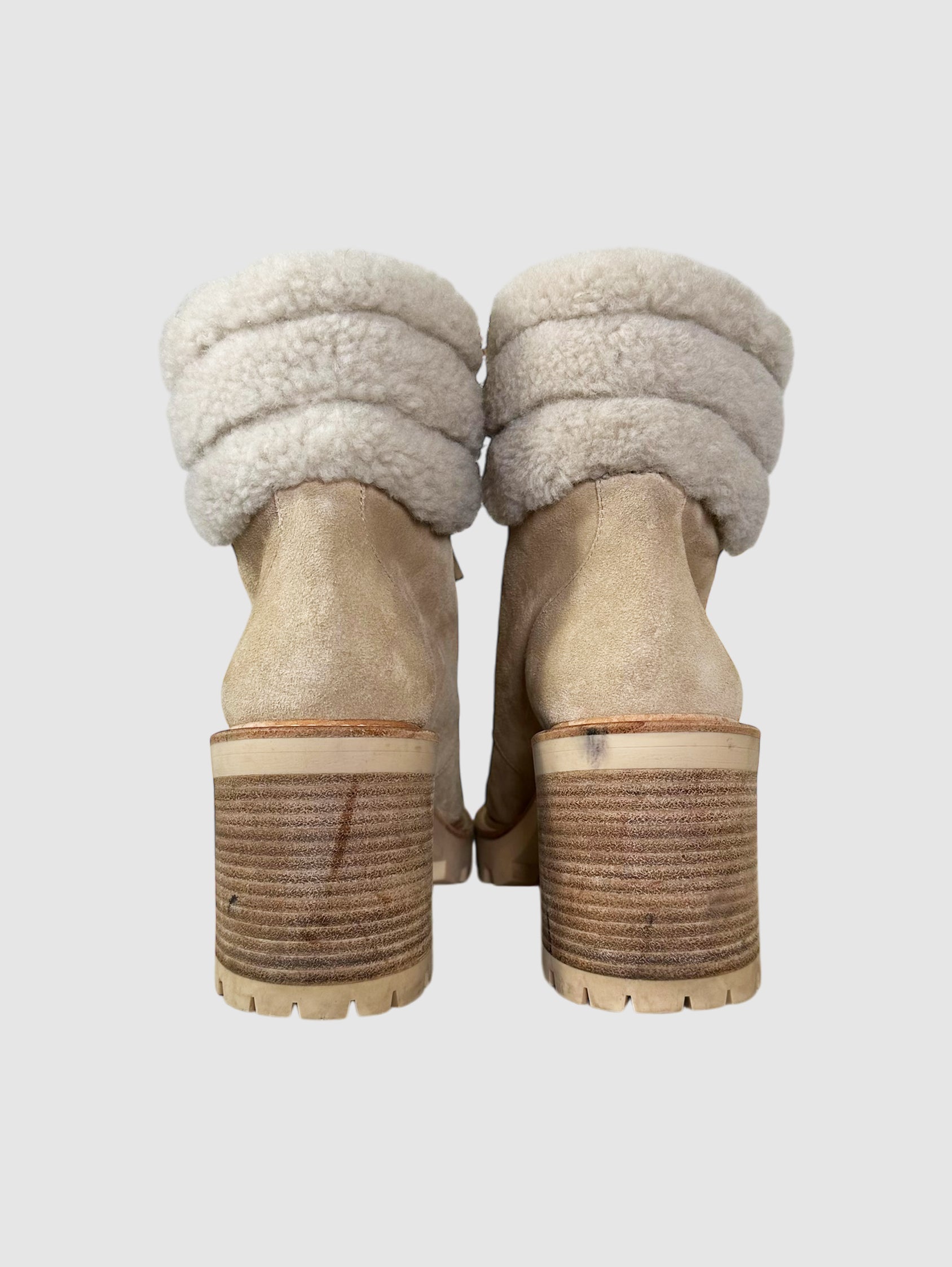 Eshe Heeled Hiking Ankle Boots - Size 40