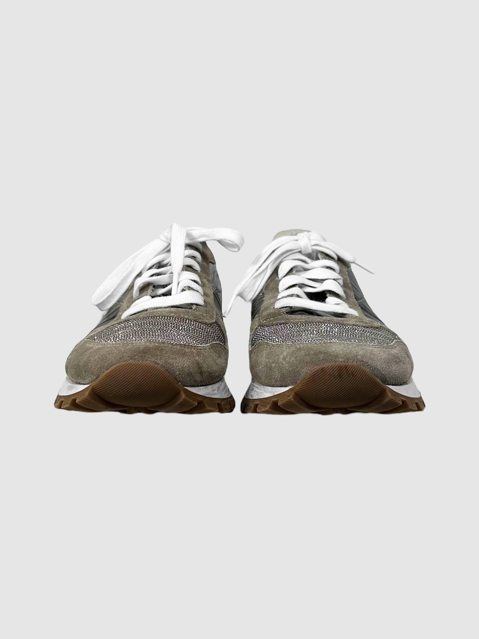 Embellished Panelled Sneakers