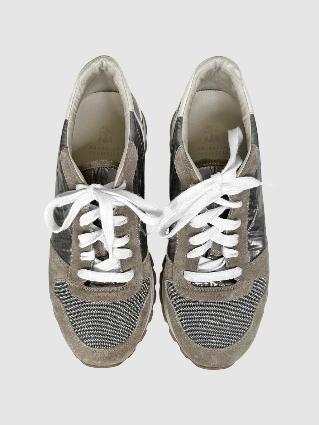 Embellished Panelled Sneakers