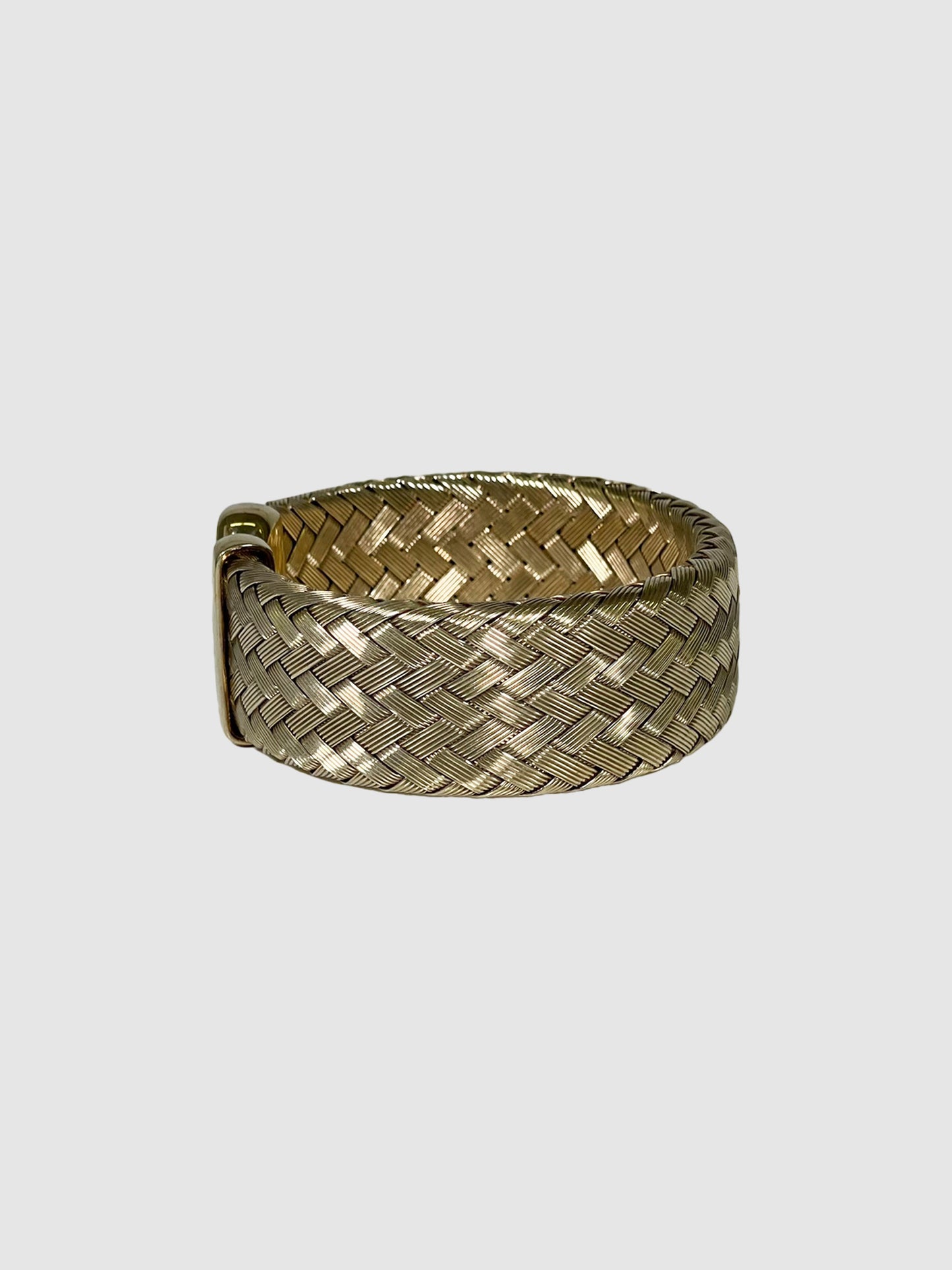 Wide Gold-Plated Bracelet