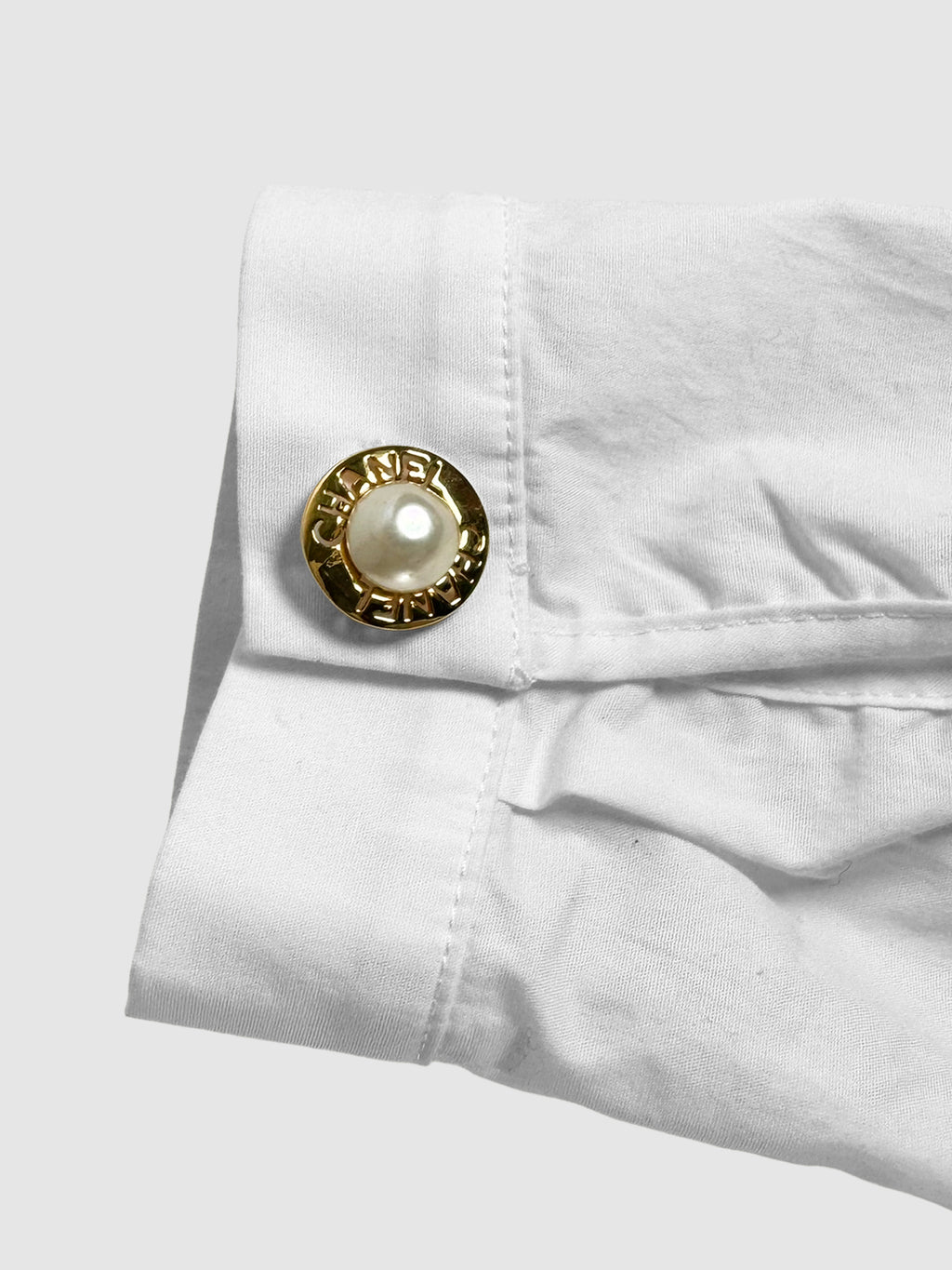 Faux Pearl Cuff Links