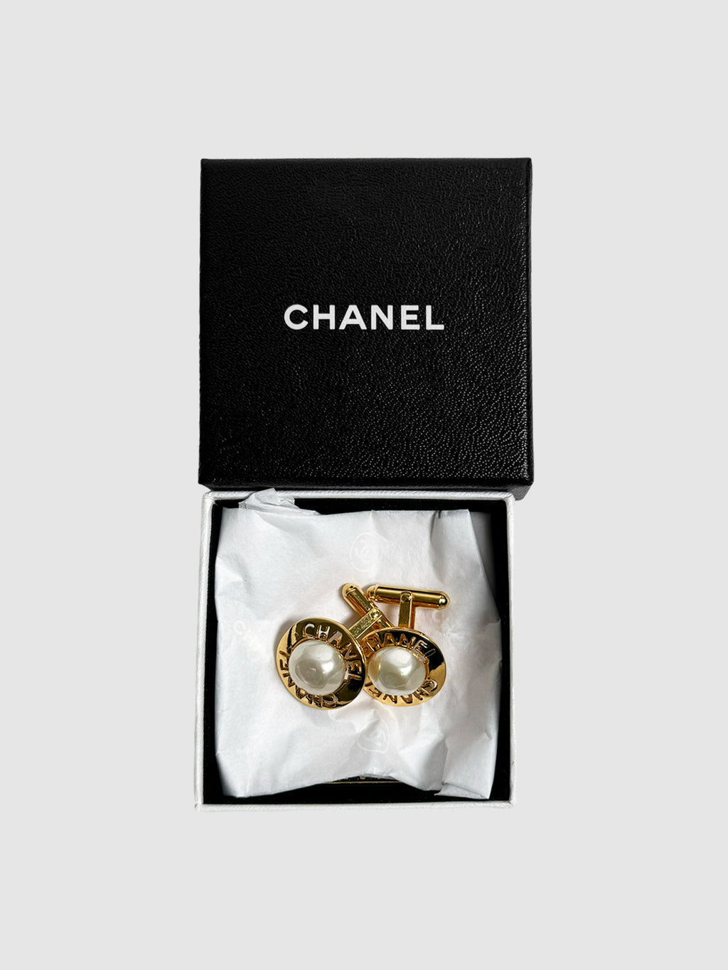 Faux Pearl Cuff Links