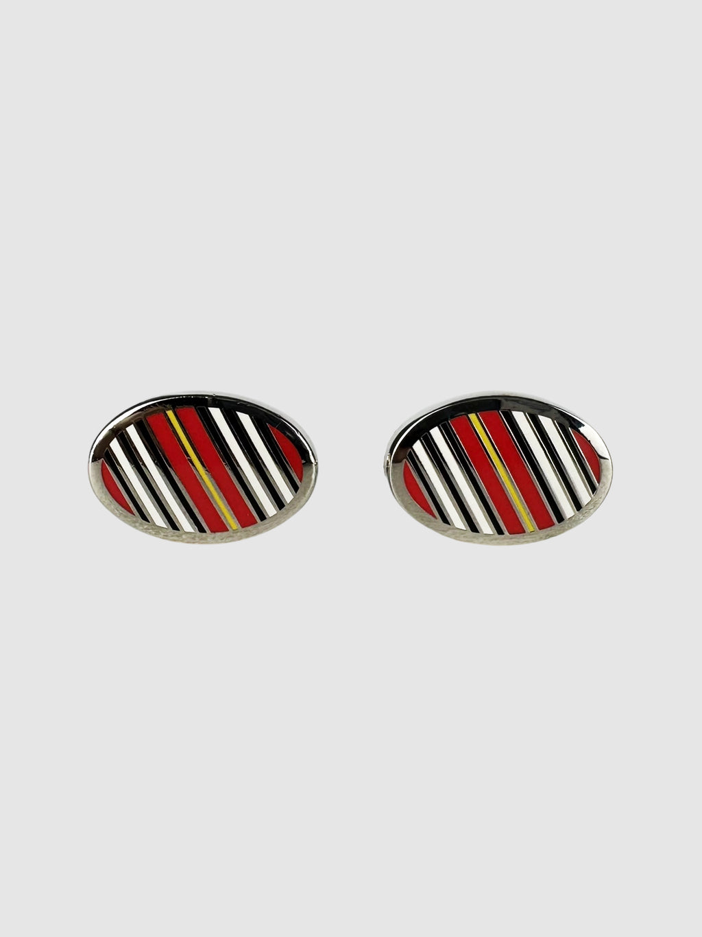 Stripe Enamel Cuff Links
