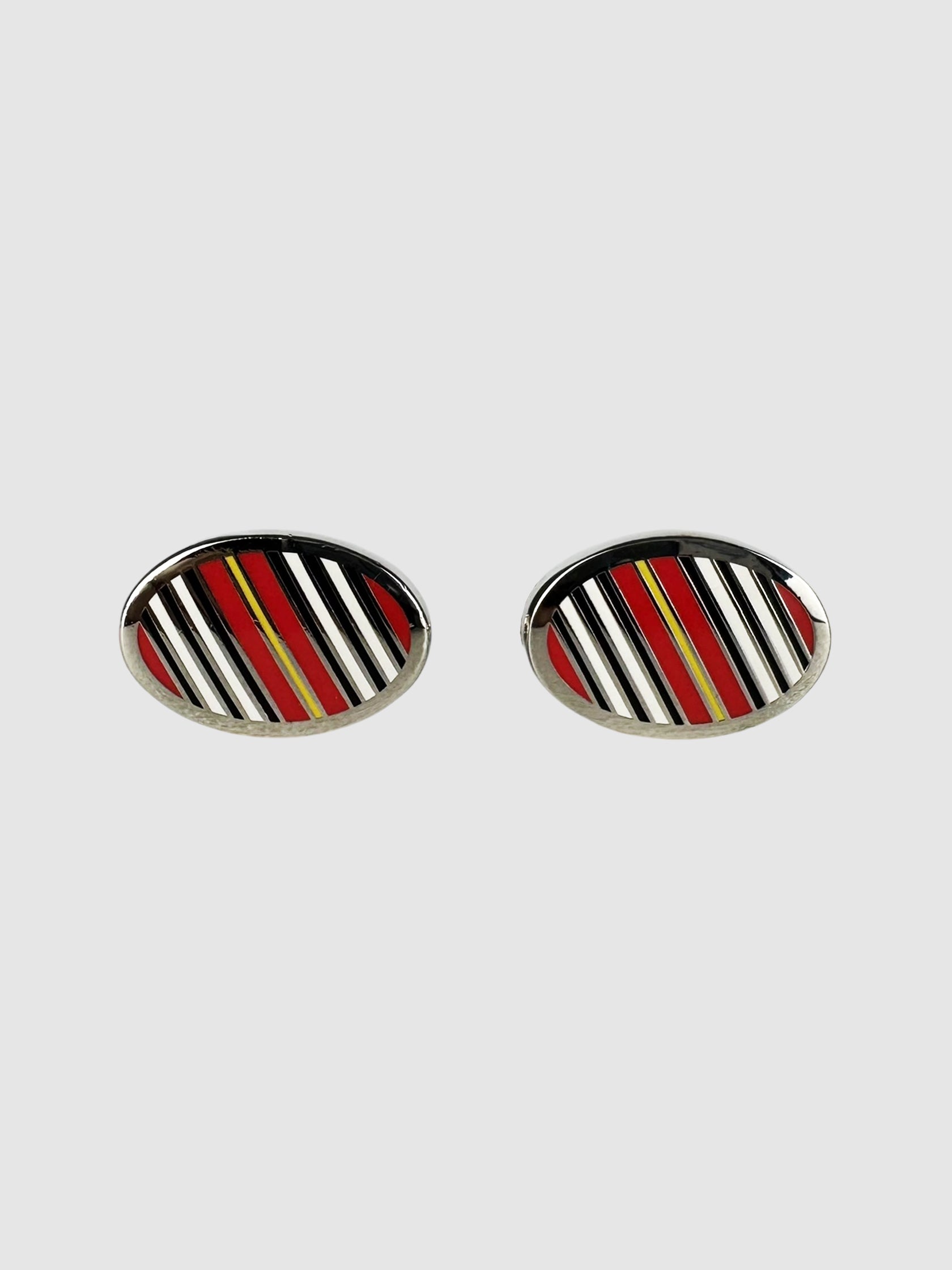 Stripe Enamel Cuff Links