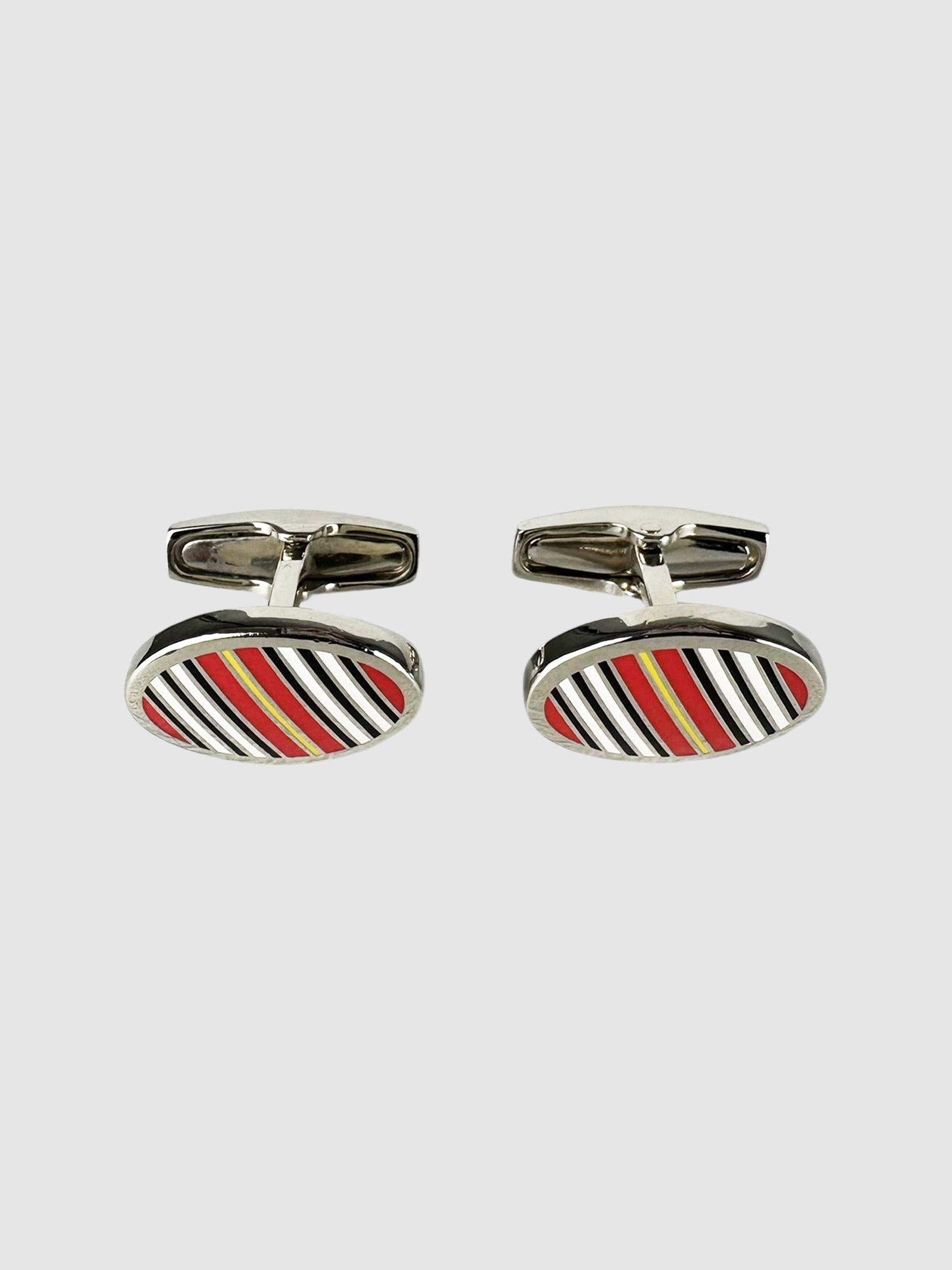 Stripe Enamel Cuff Links