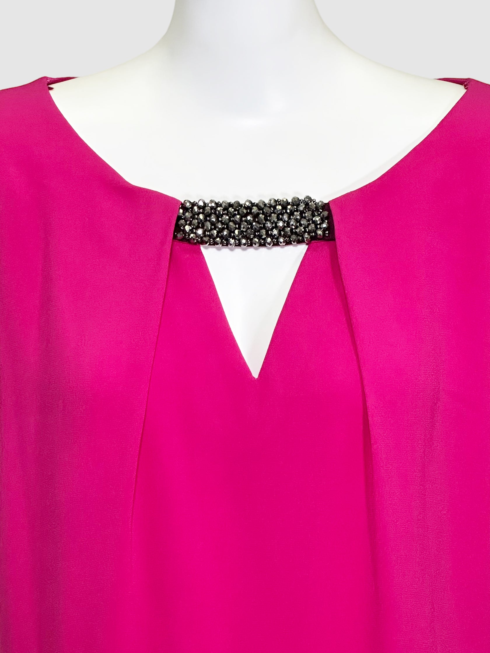 Beaded Accent Mini Dress - Size 12