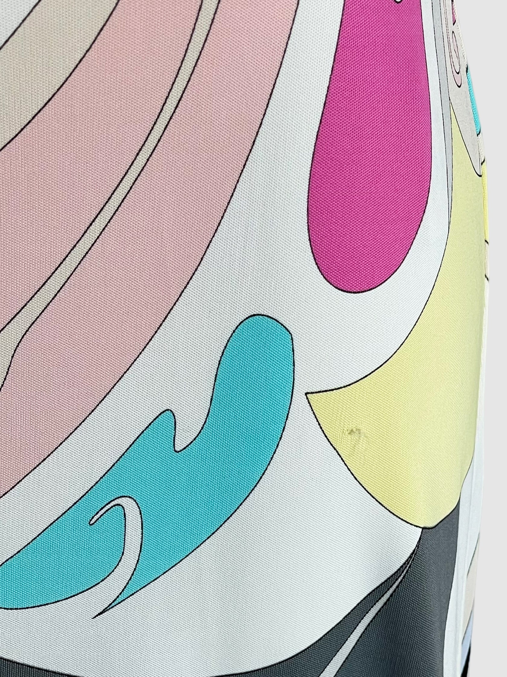 Signature Print Wrap-Like Dress - Size 44