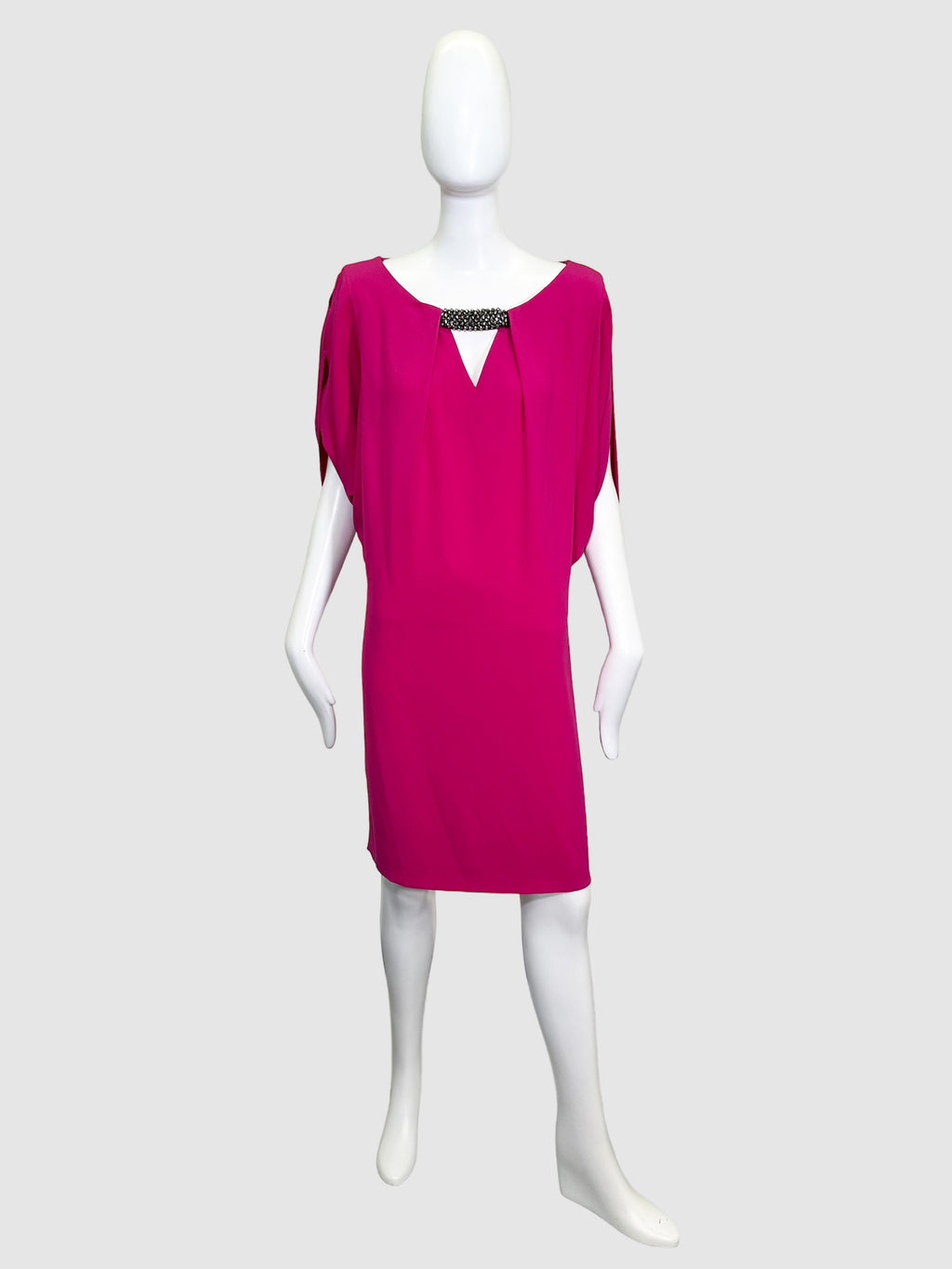 Beaded Accent Mini Dress - Size 12