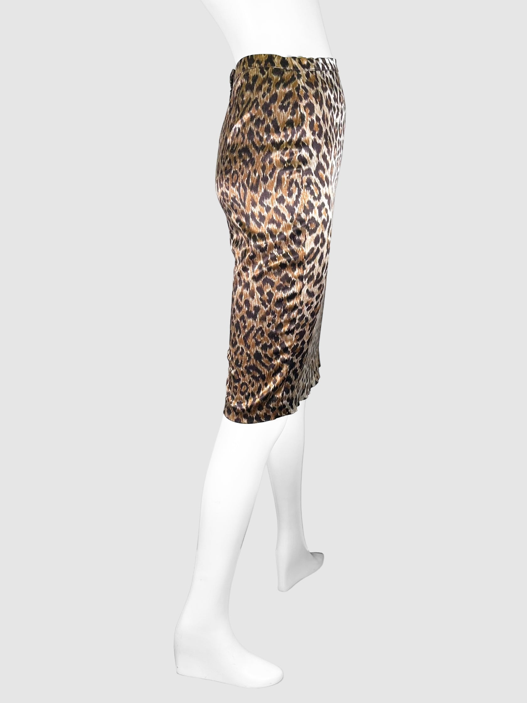 Leopard Print Midi Skirt - Size 24