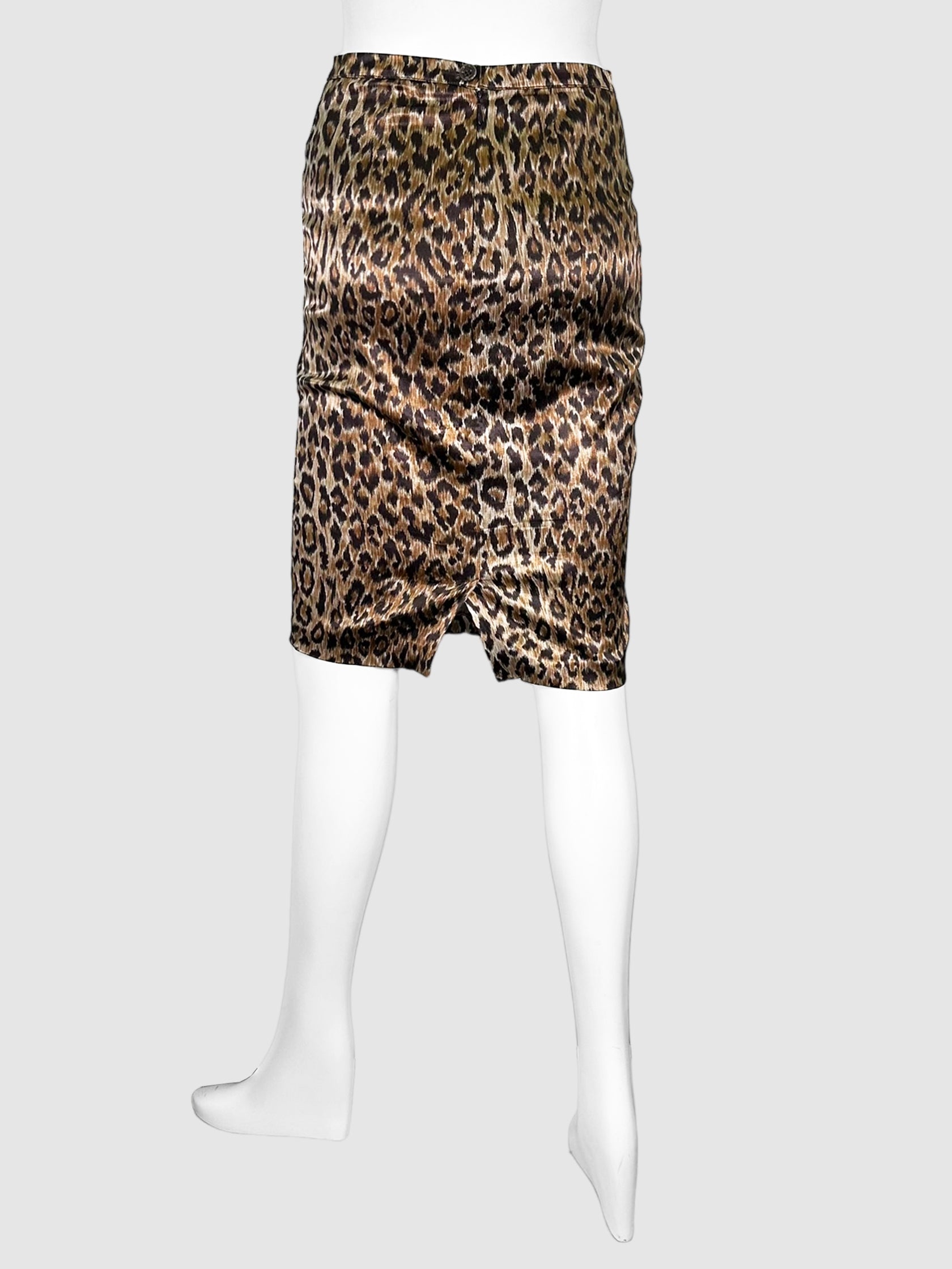 Leopard Print Midi Skirt - Size 24