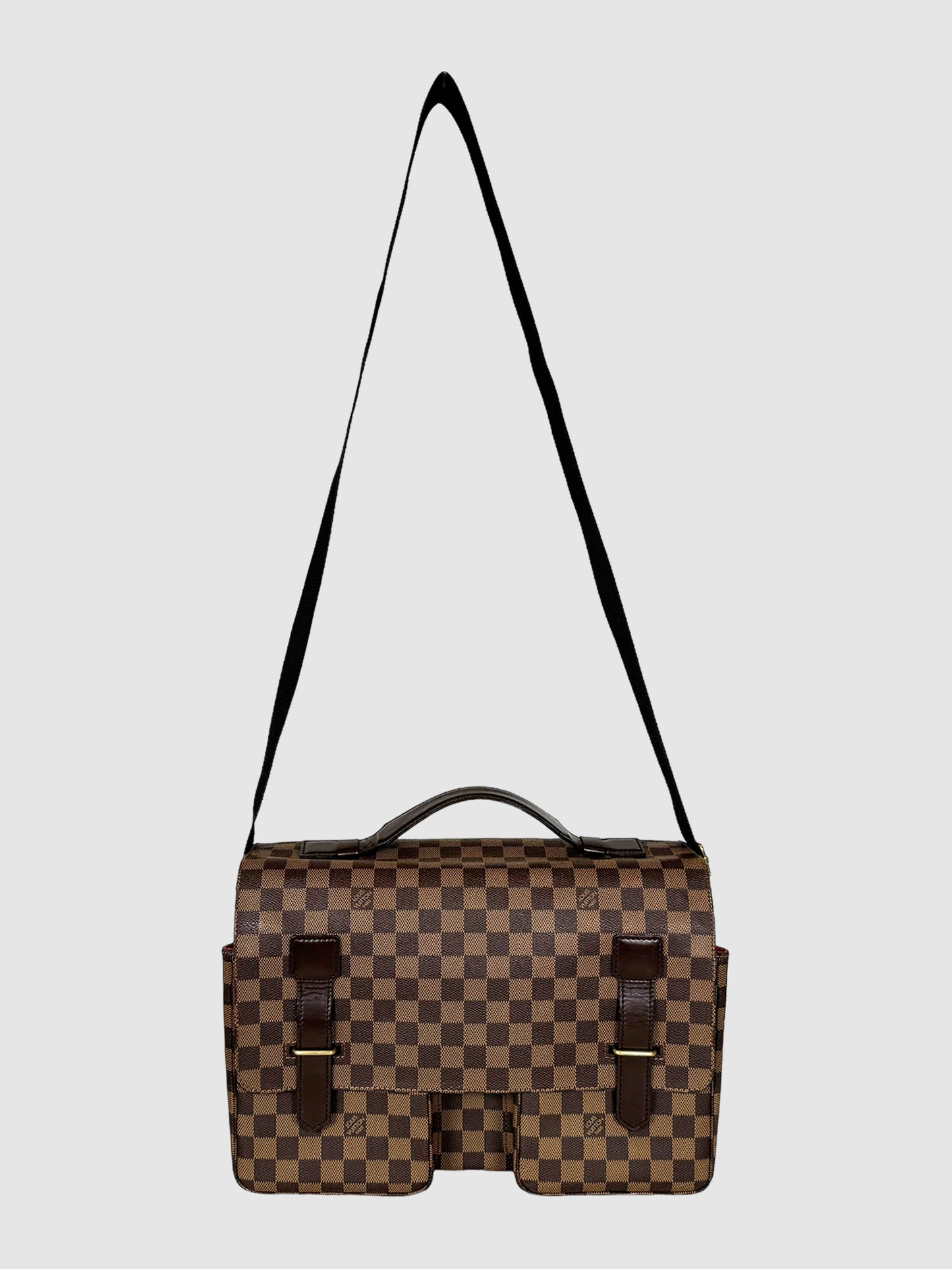 Louis Vuitton Damier Ebene Broadway Messenger Bag Consignment Secondhand Designer Luxury Resale Toronto Trendy