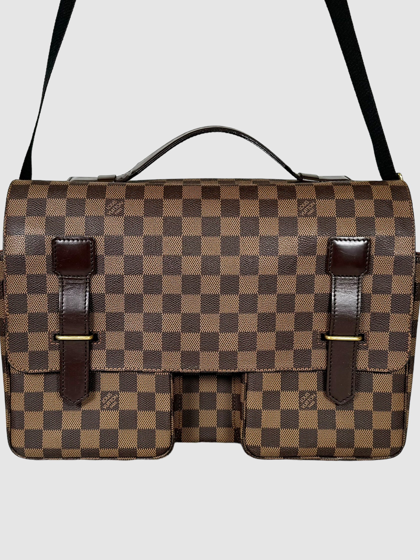 Louis Vuitton Damier Ebene Broadway Messenger Bag Consignment Secondhand Designer Luxury Resale Toronto Trendy