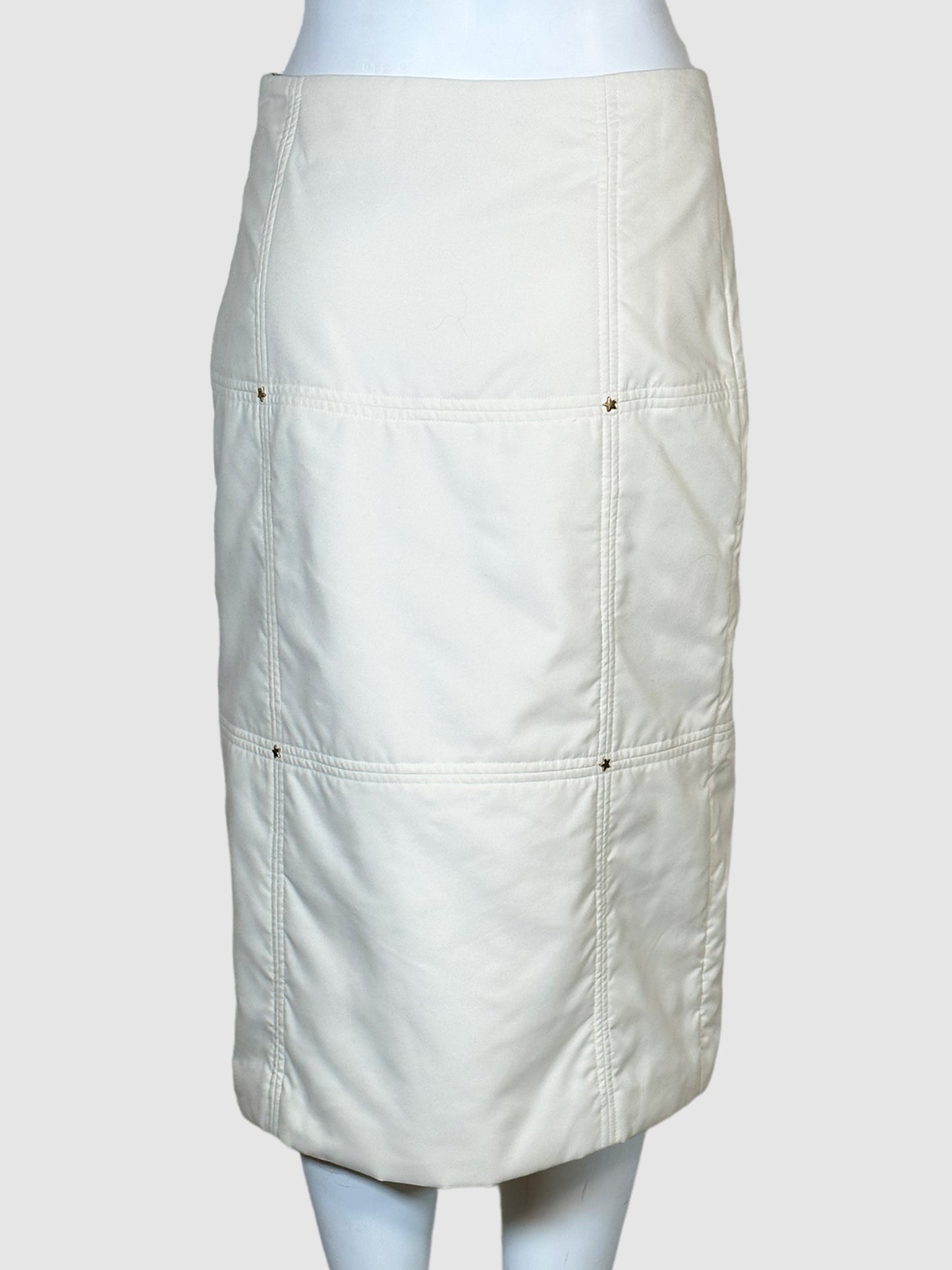 Mondi Off-White Quilted Skirt - Size 36