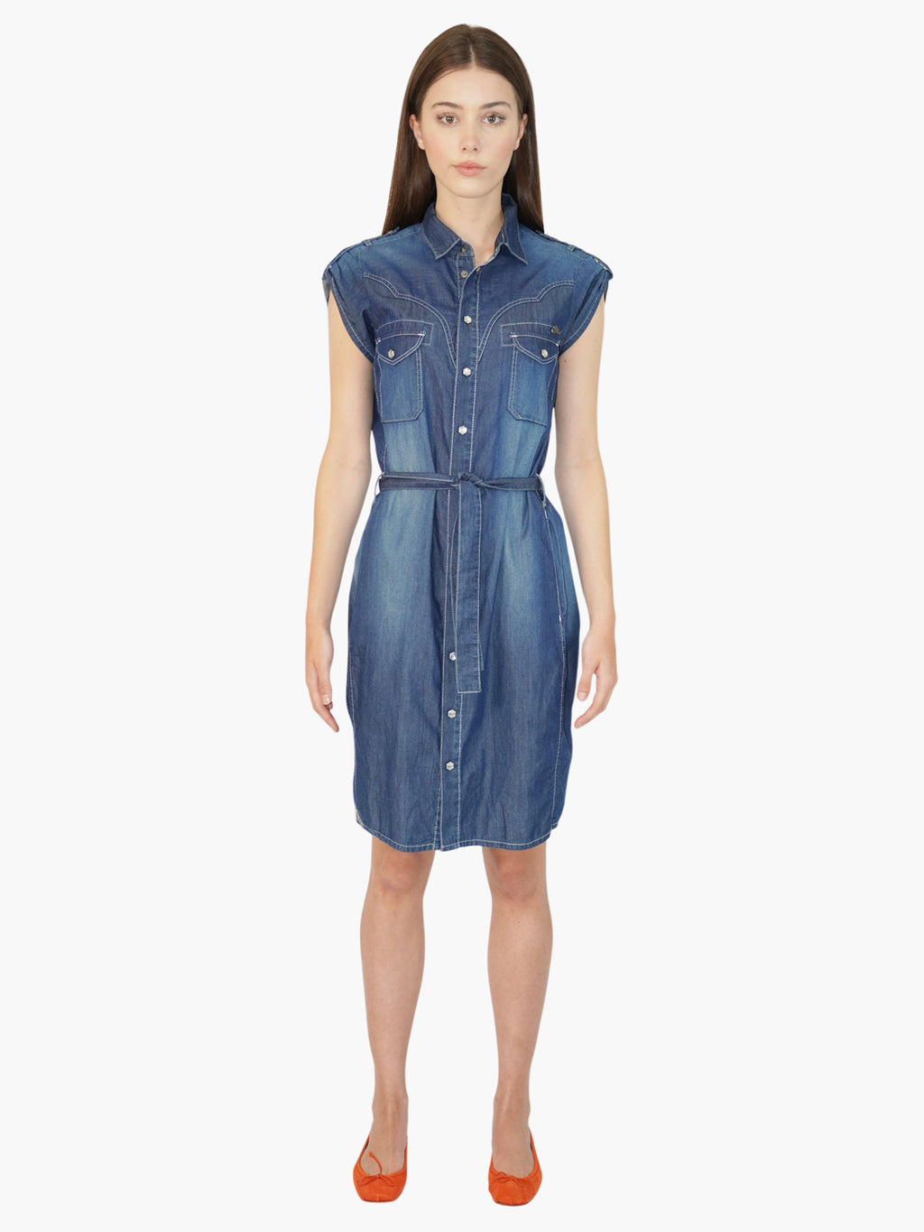 Denim Midi Dress