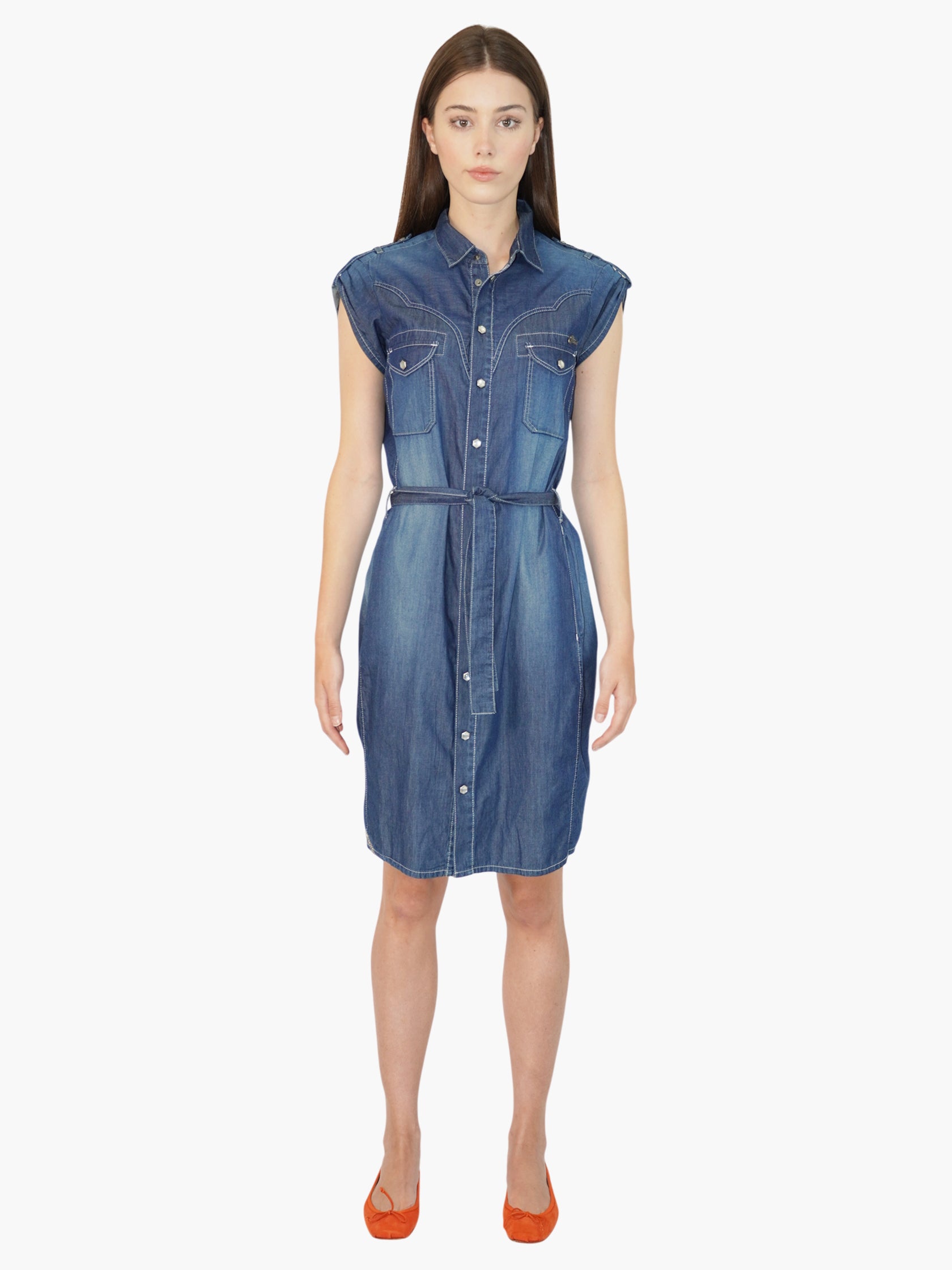 Denim Midi Dress