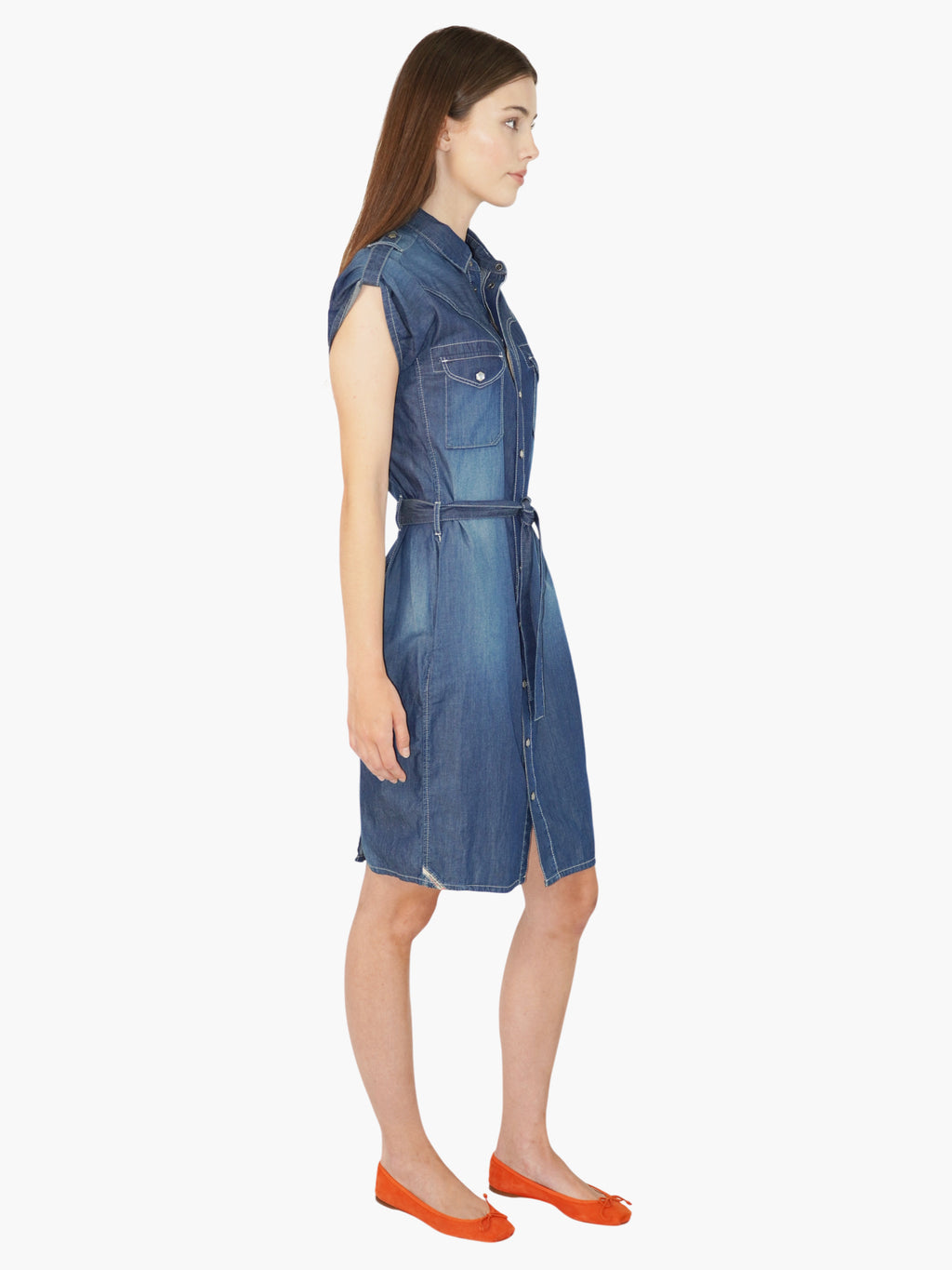 Denim Midi Dress