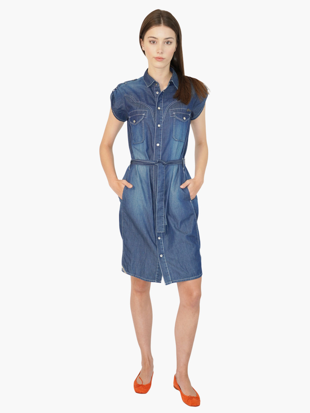 Denim Midi Dress