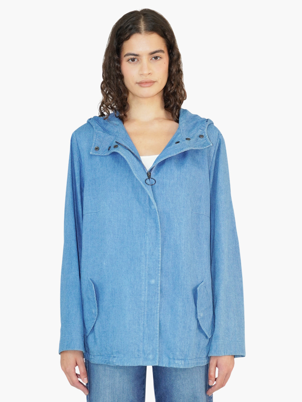 Denim Hooded Jacket