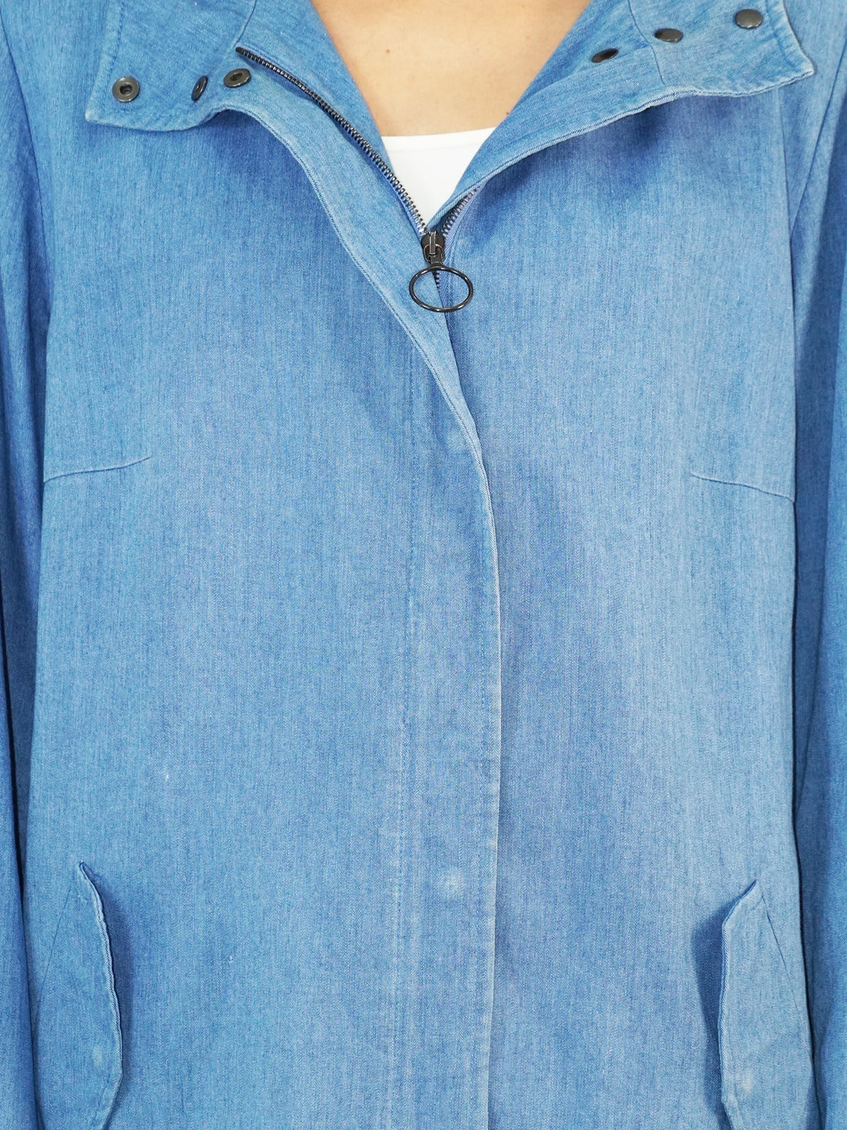 Denim Hooded Jacket
