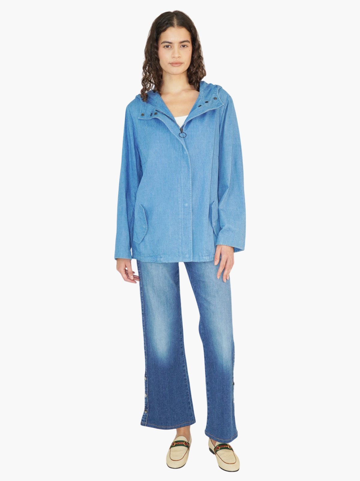 Denim Hooded Jacket