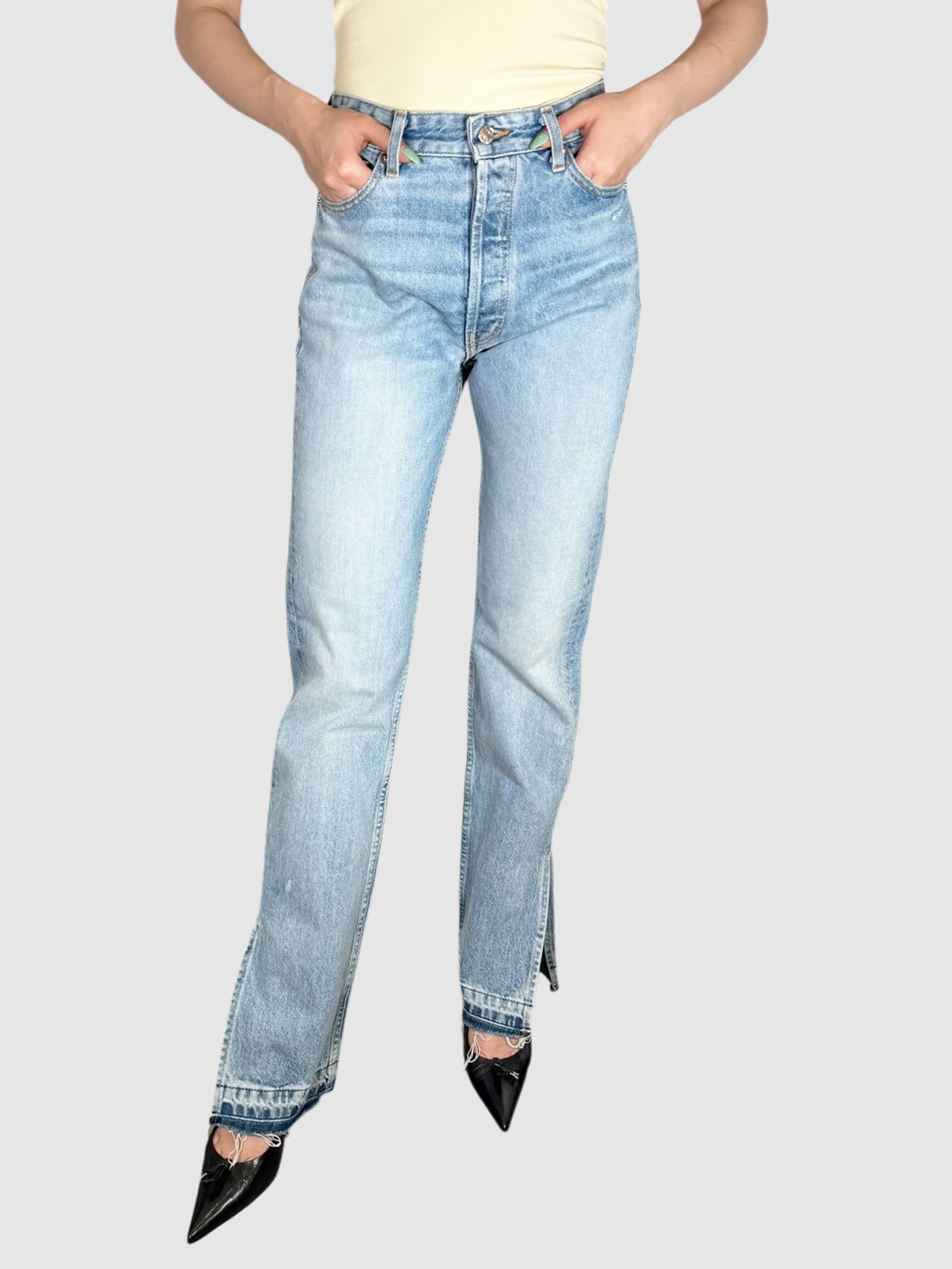 Split Hem Jeans