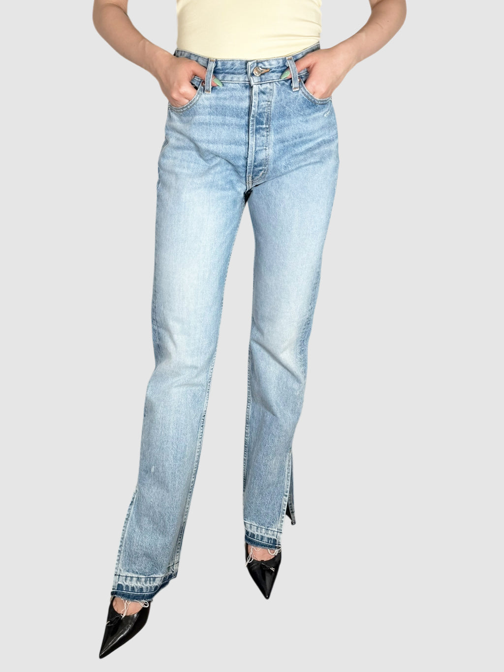 Split Hem Jeans