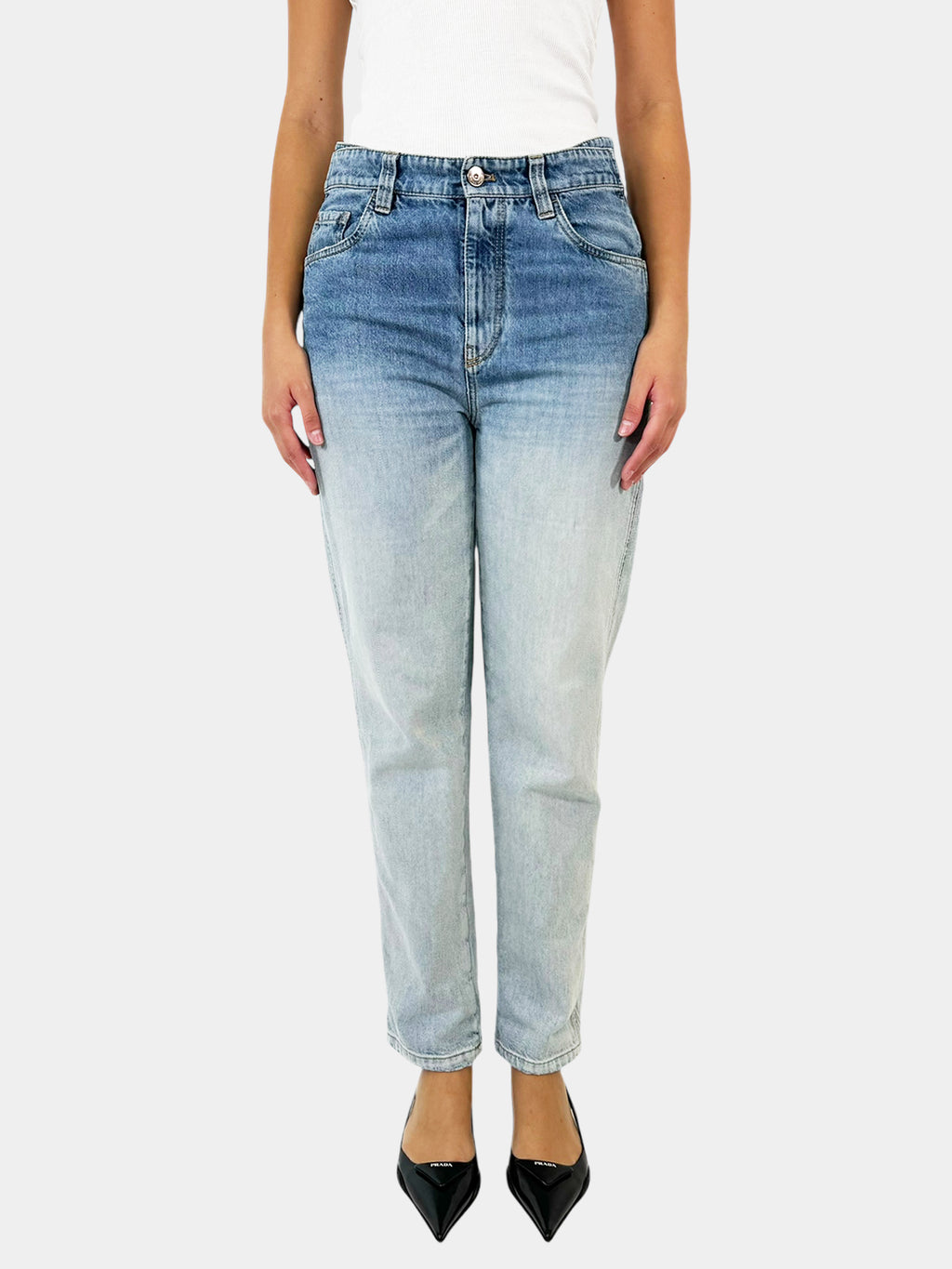 Ombré Boyfriend Jeans - Size 6