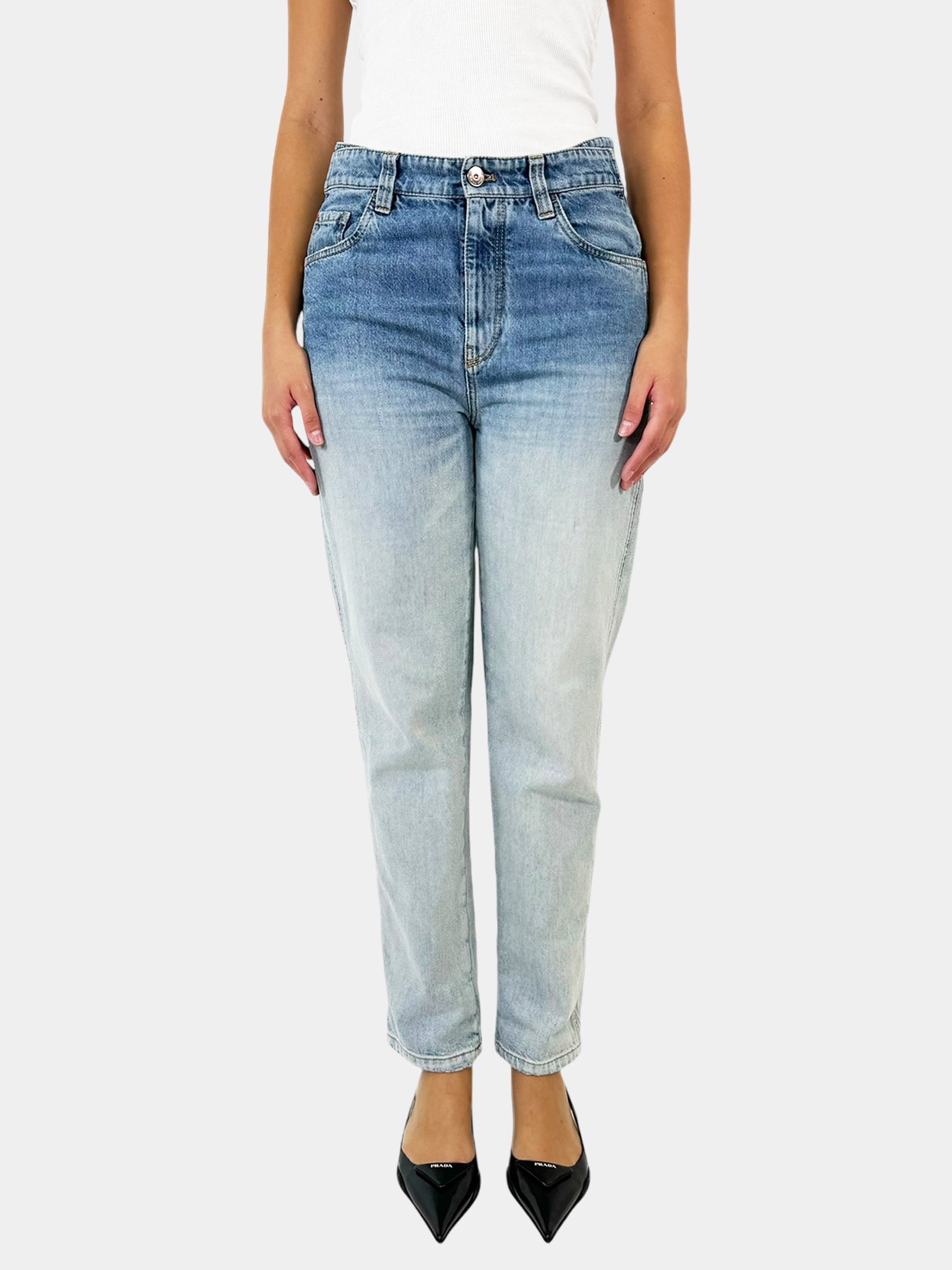Ombré Boyfriend Jeans - Size 6